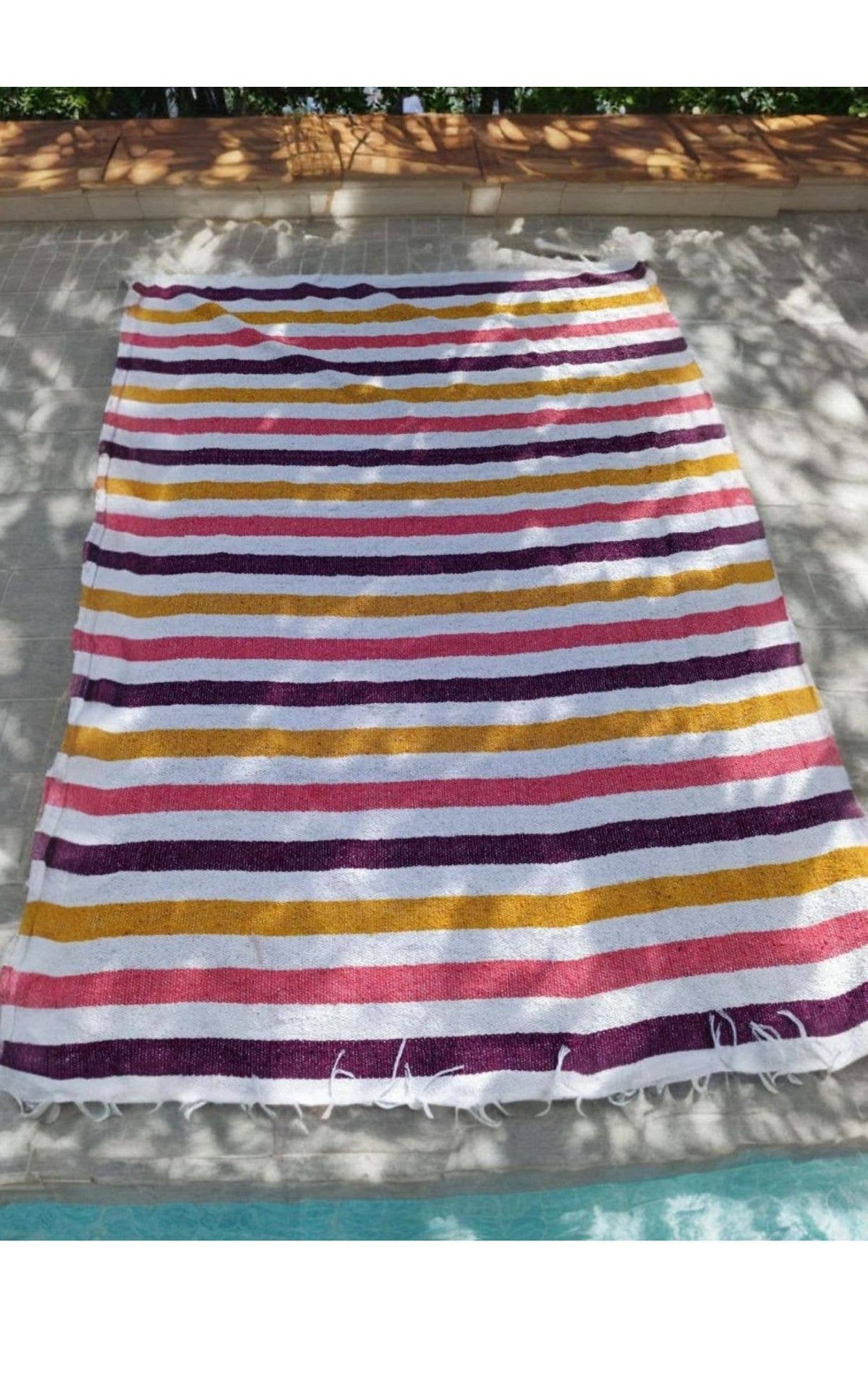 Mahalo Market - Passion Fruit Beach Towel l Mexican Blanket | Summer Throw