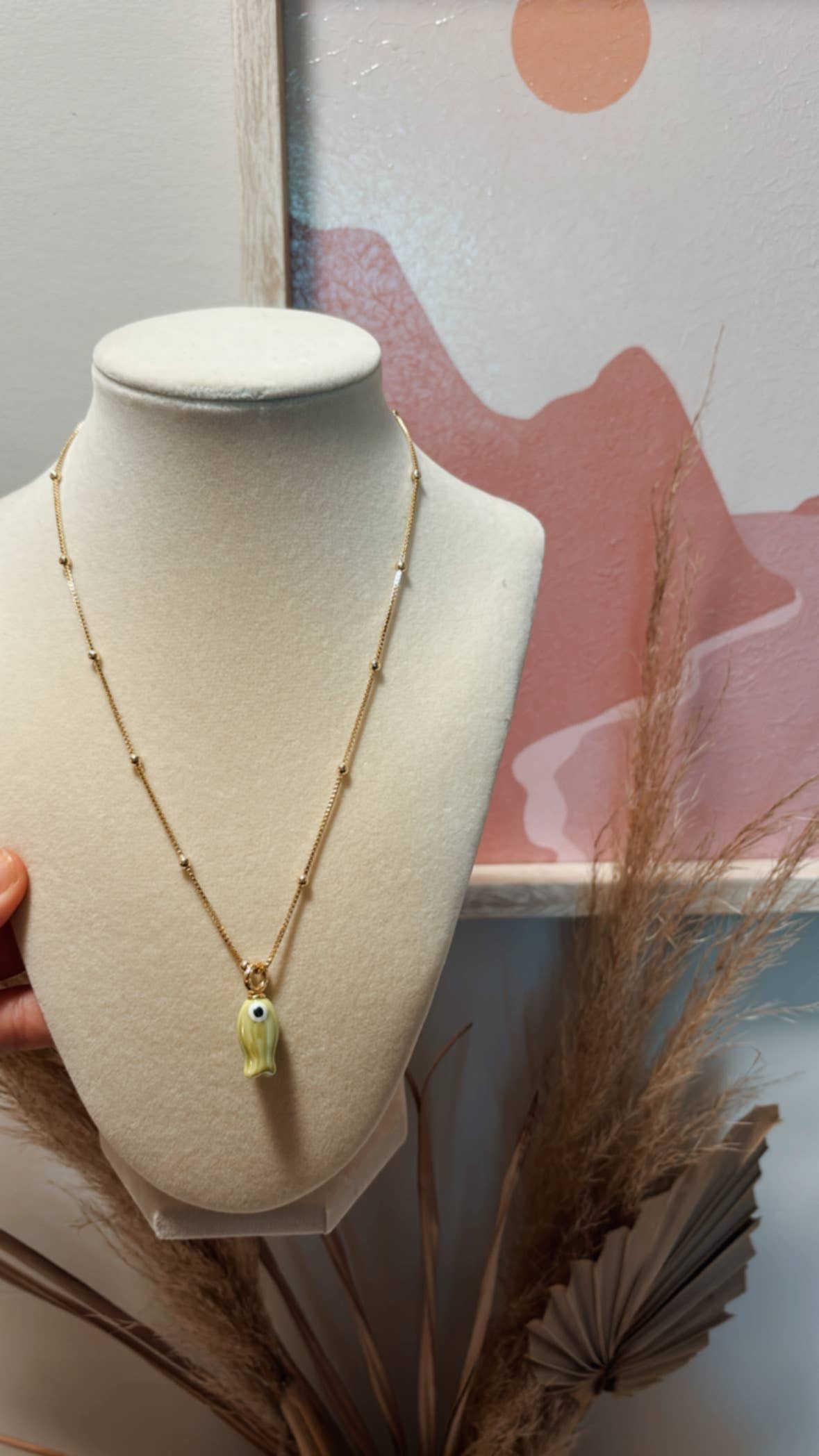 Fish and Gold Necklace