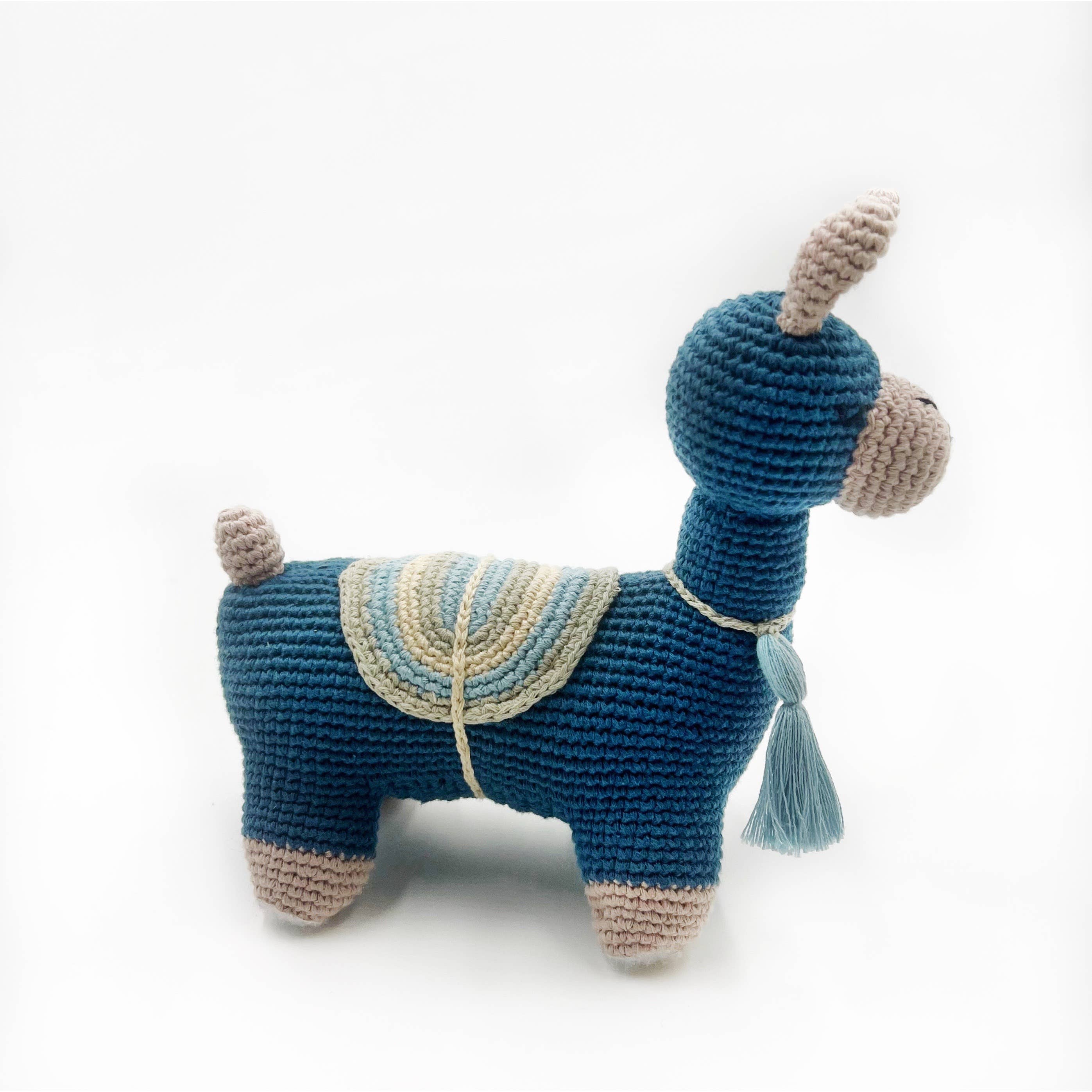 Pebble - Plush Llama Organic Kids Toy - Natural