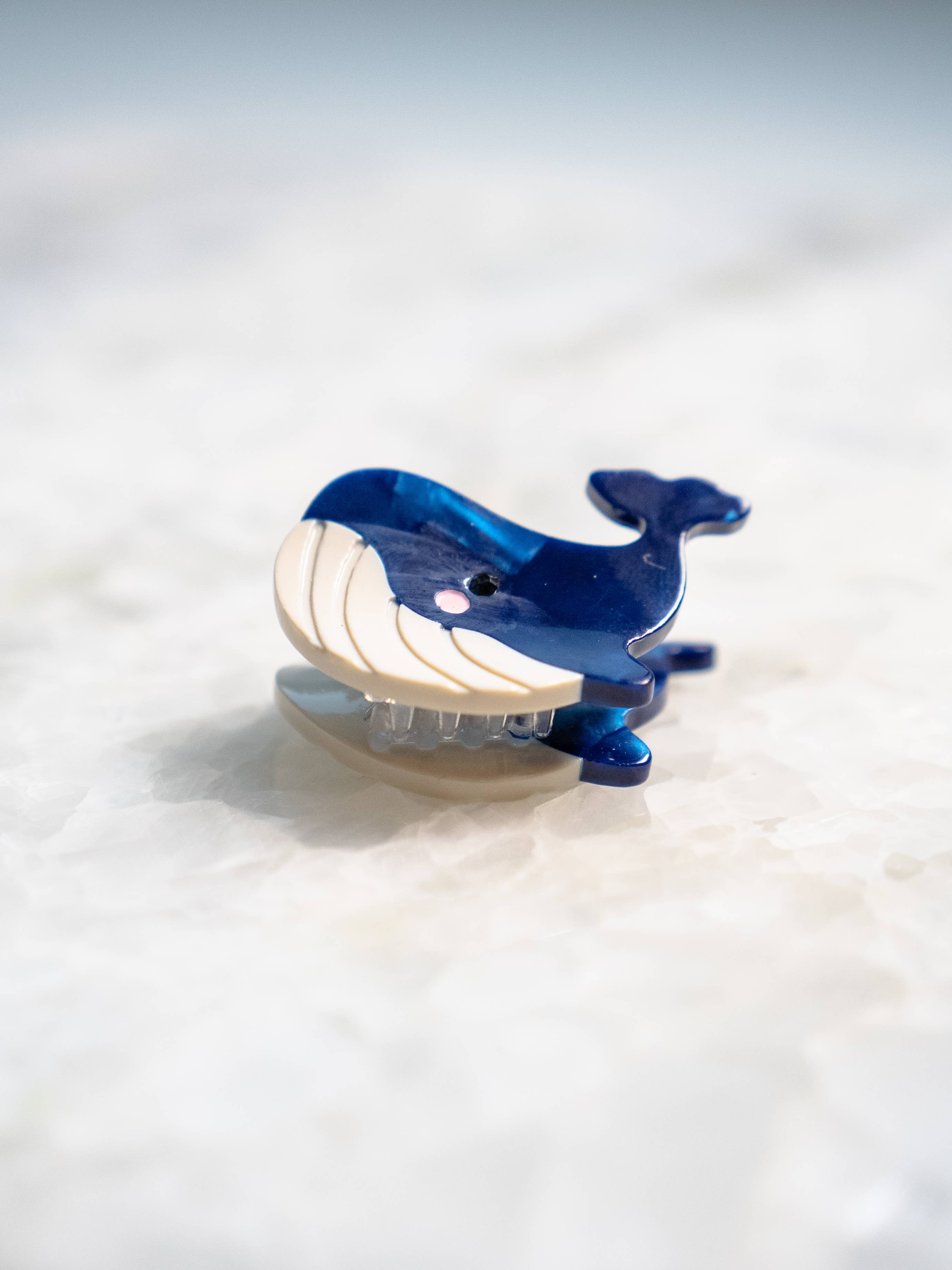 Eco Friendly Blue Whale Hair Clip, Mini