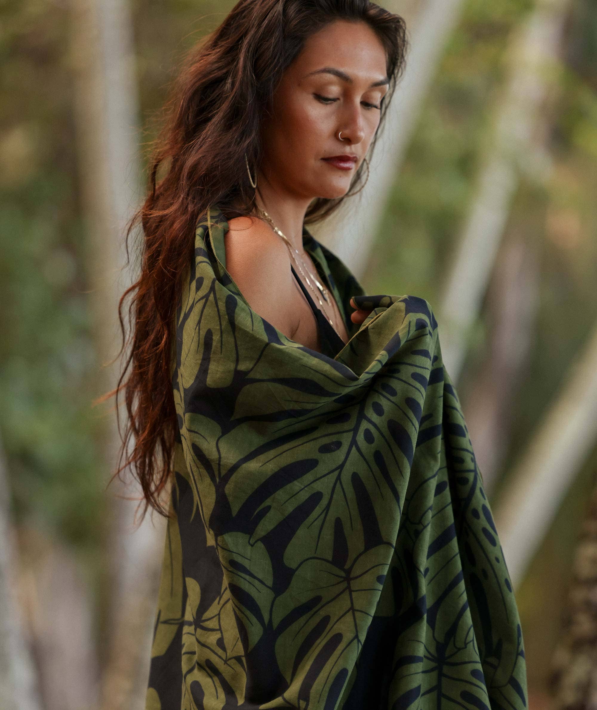 Monstera Organic Cotton Pareo