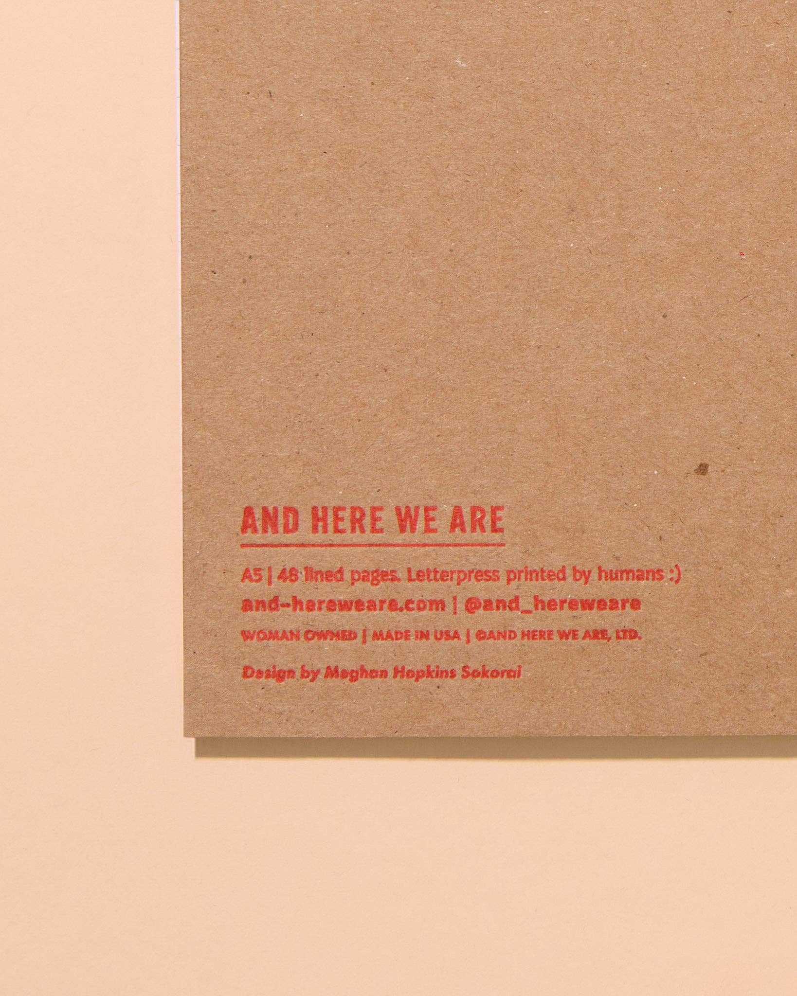 Sardine Letterpress A5 Spiral Notebook