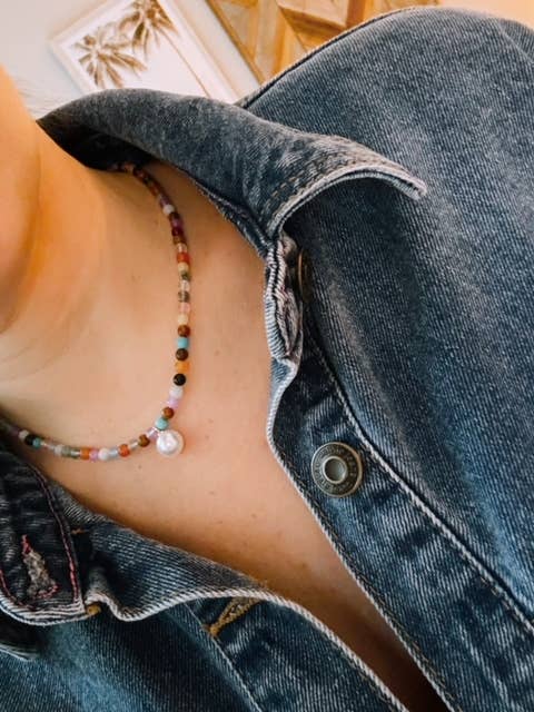 Tiny Gemstones Necklace