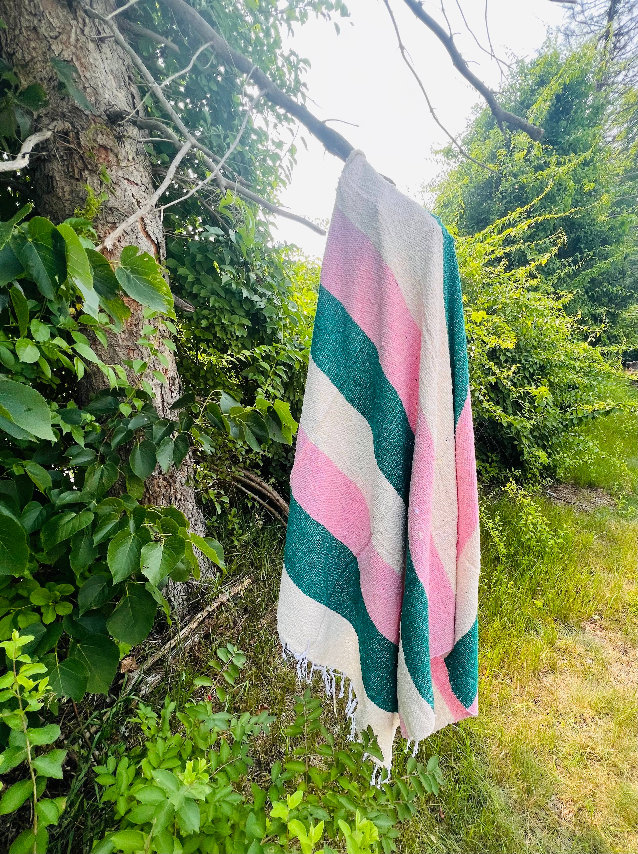 Mountain Flower Adventure Blanket | Mexican Blanket | Throw