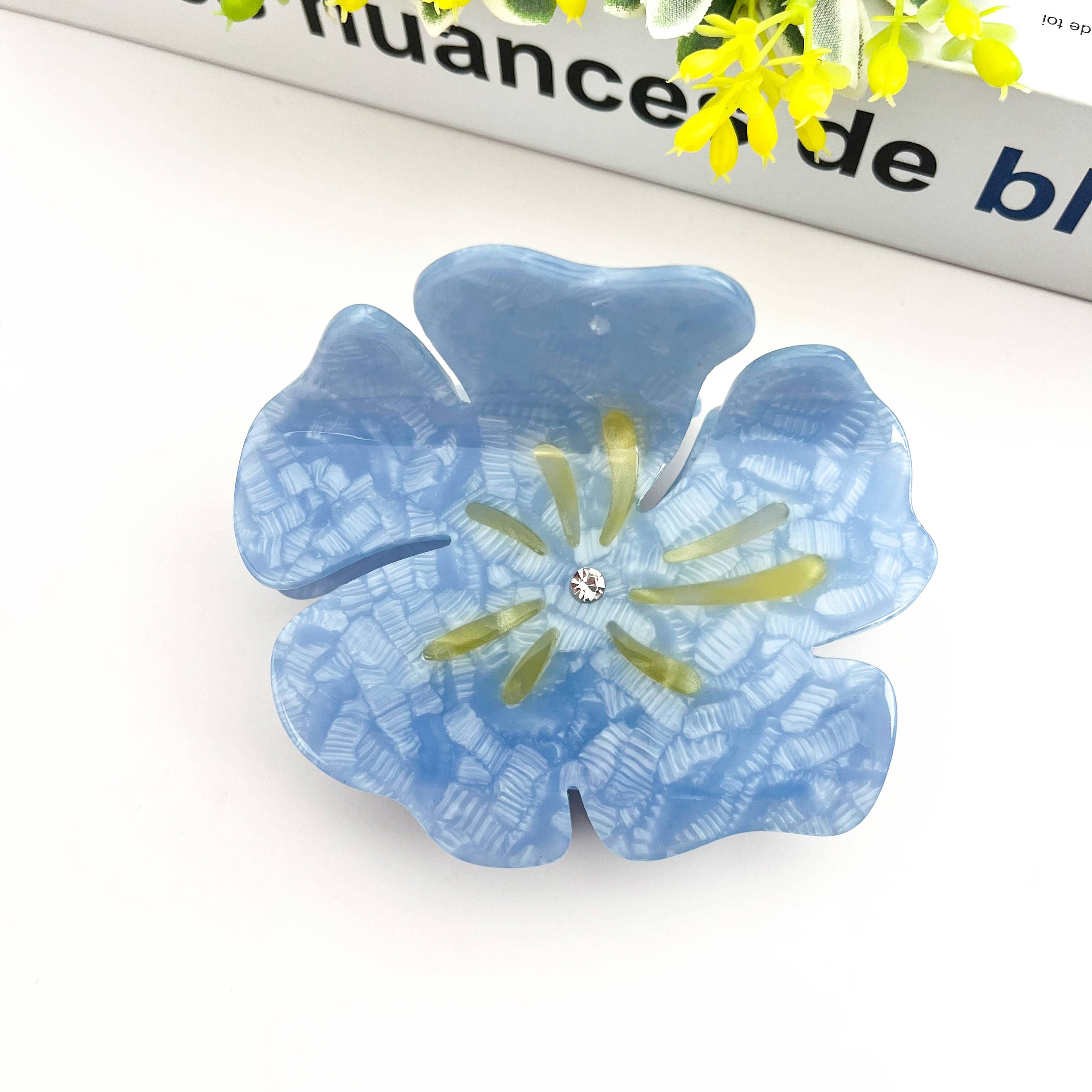 Summer Flower Claw Clip, Beach Hair Clip