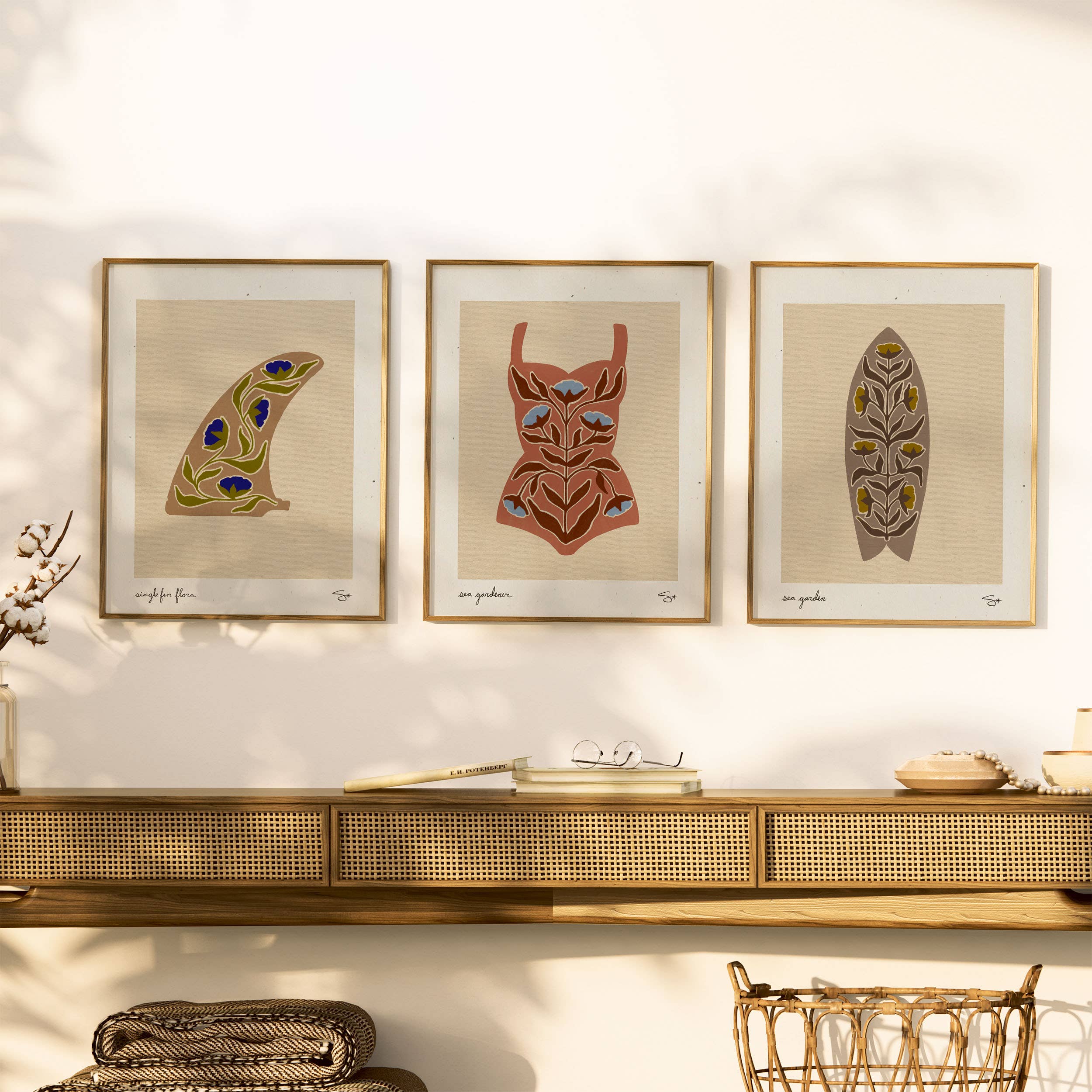 Surf Garden 3 | Surfboard Print