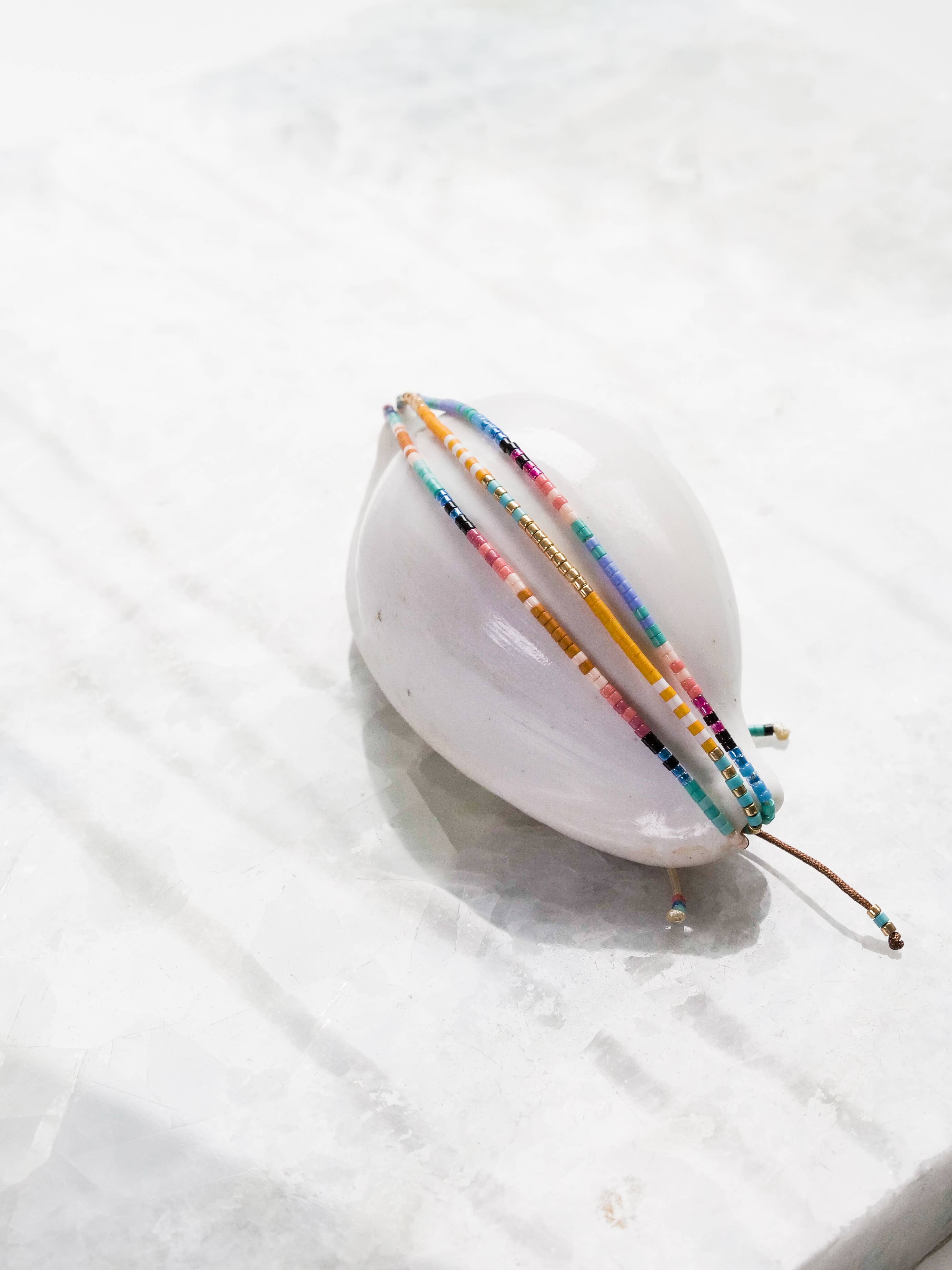Tiny Bead, Island Bead Bracelet - Bubble Gum
