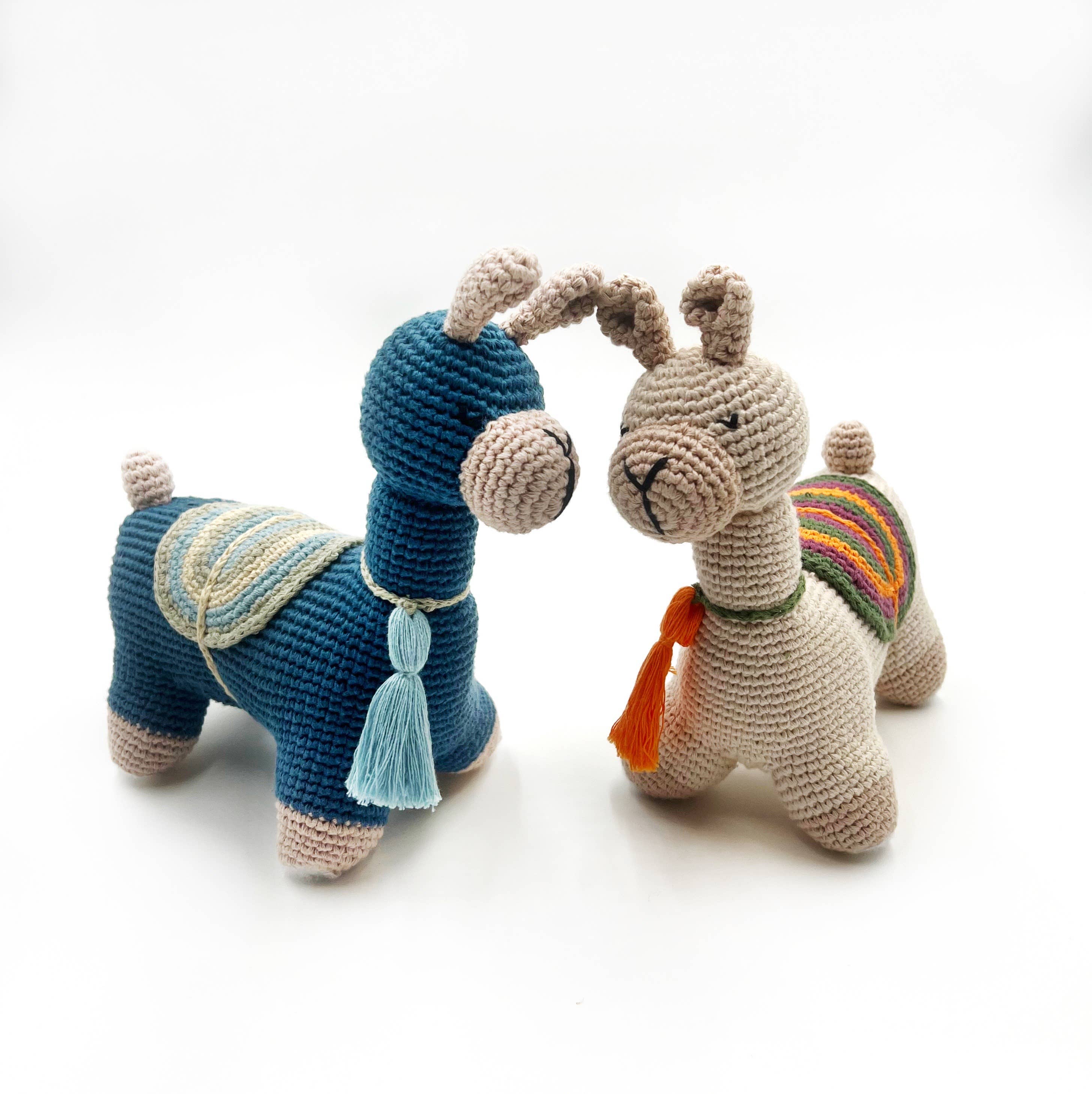 Pebble - Plush Llama Organic Kids Toy - Natural