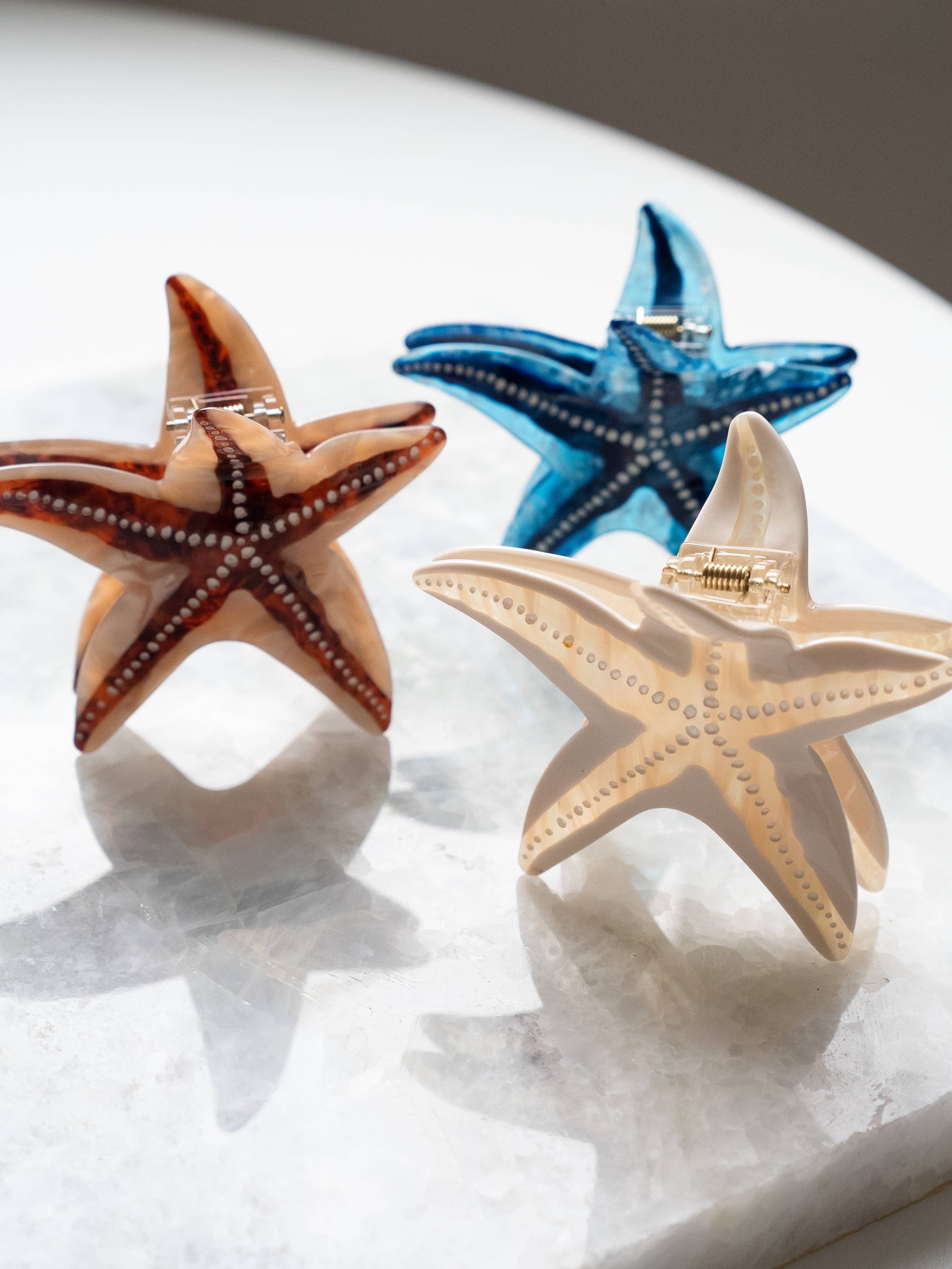 Eco Friendly Starfish Hair Clips, Large