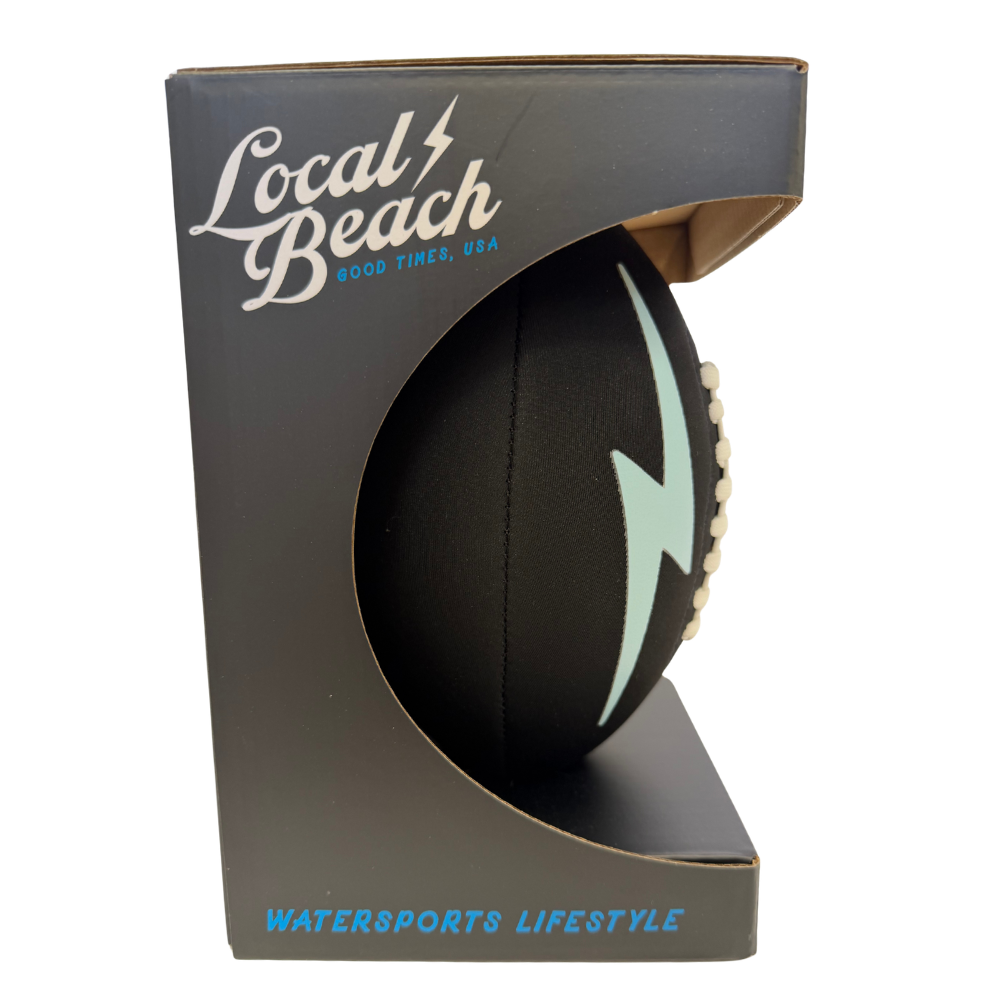 Local Beach Bolt Beach & Water Football 9 inch Black/Blue