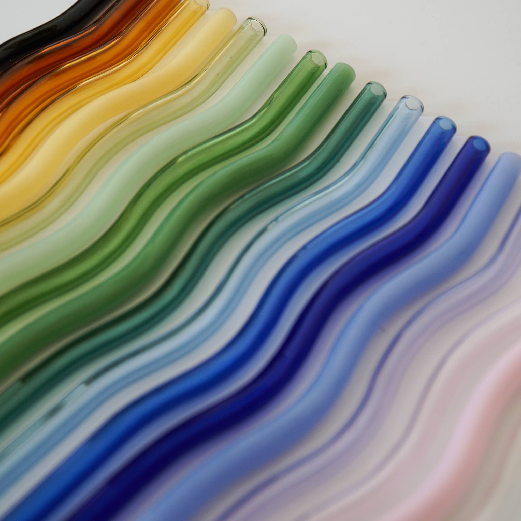 Wavy Glass Straws