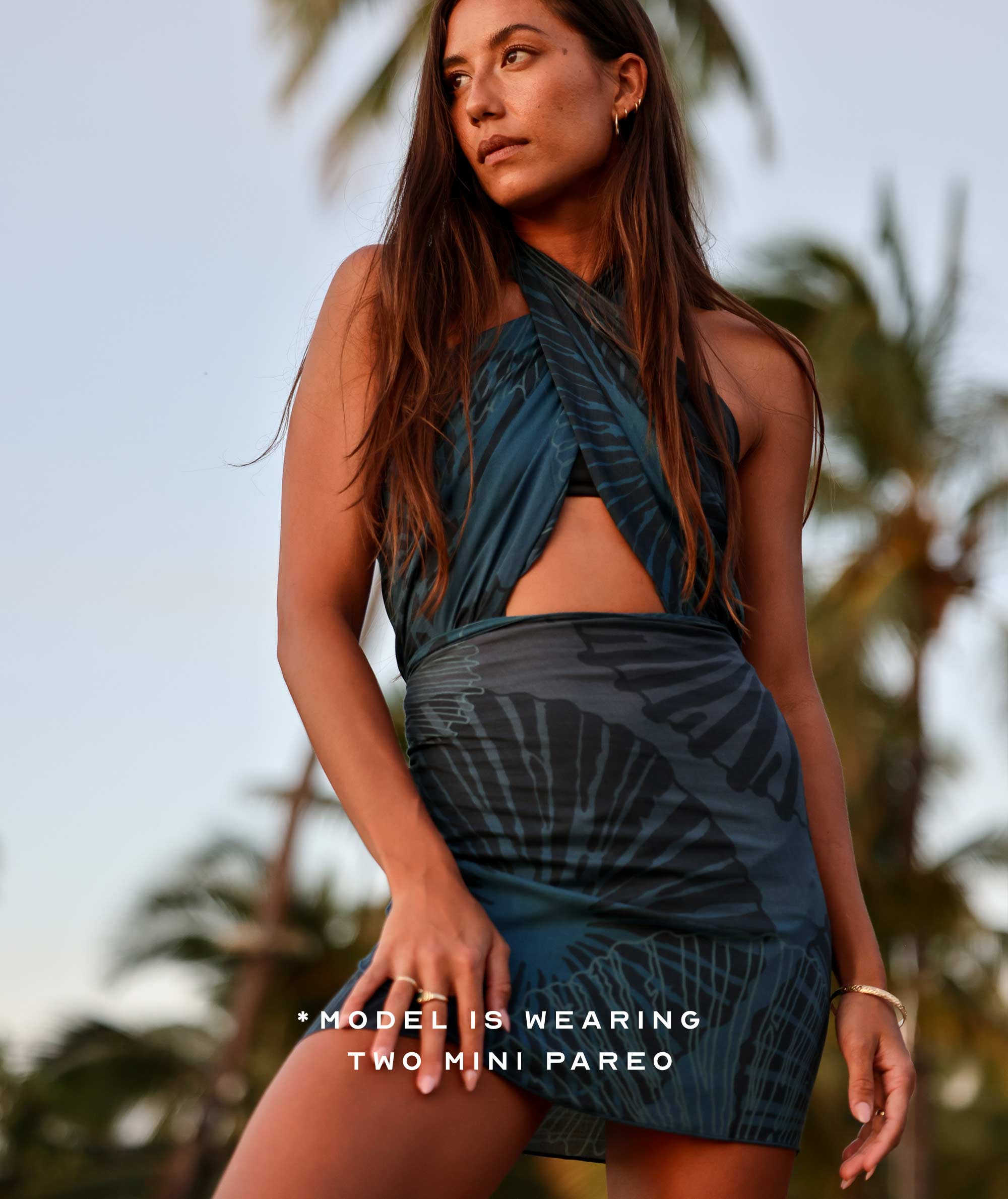 ʻOpihi Navy Mini Pareo
