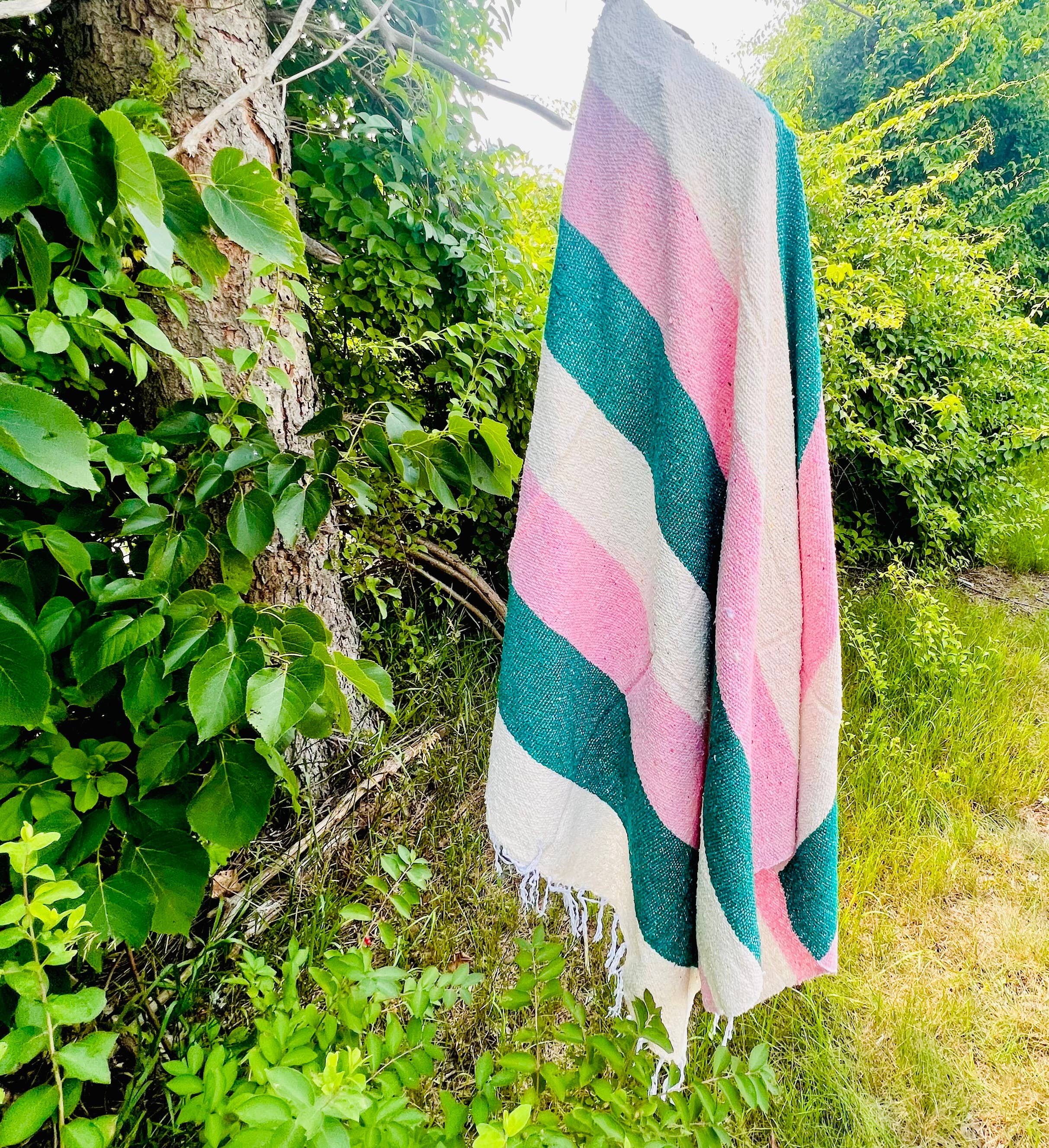 Mountain Flower Adventure Blanket | Mexican Blanket | Throw