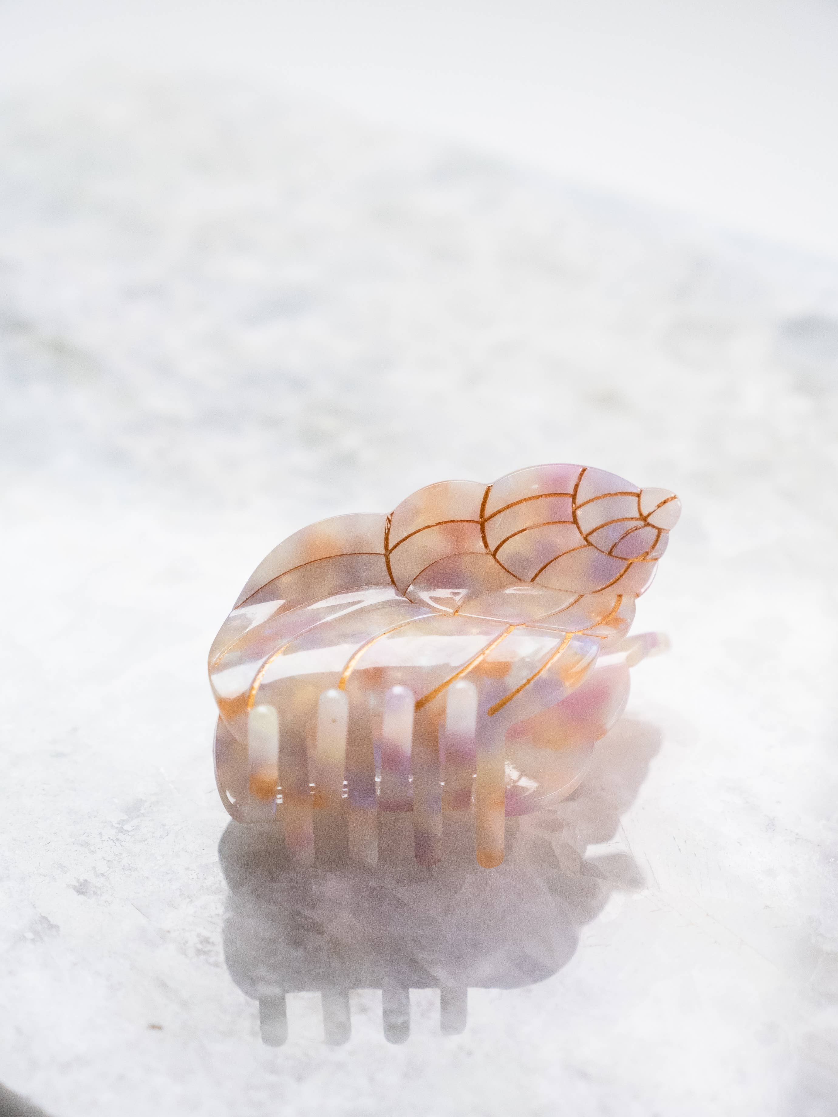 Eco Friendly Seashell Hair Clip, Medium