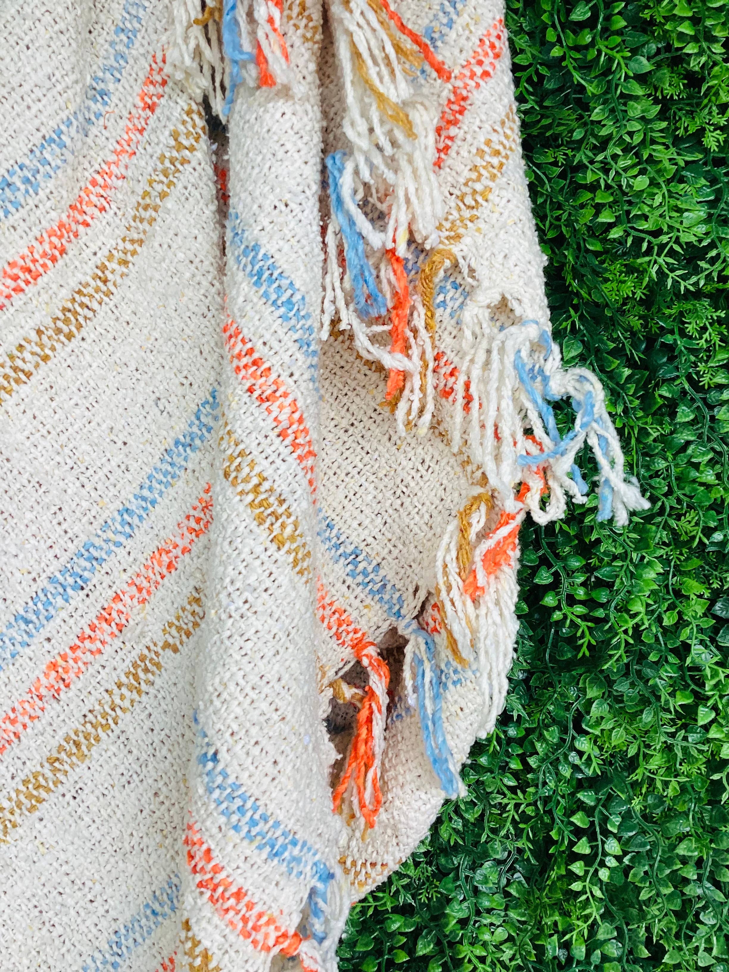 Sun Coast Beach Blanket l Mexican Blanket l Throw