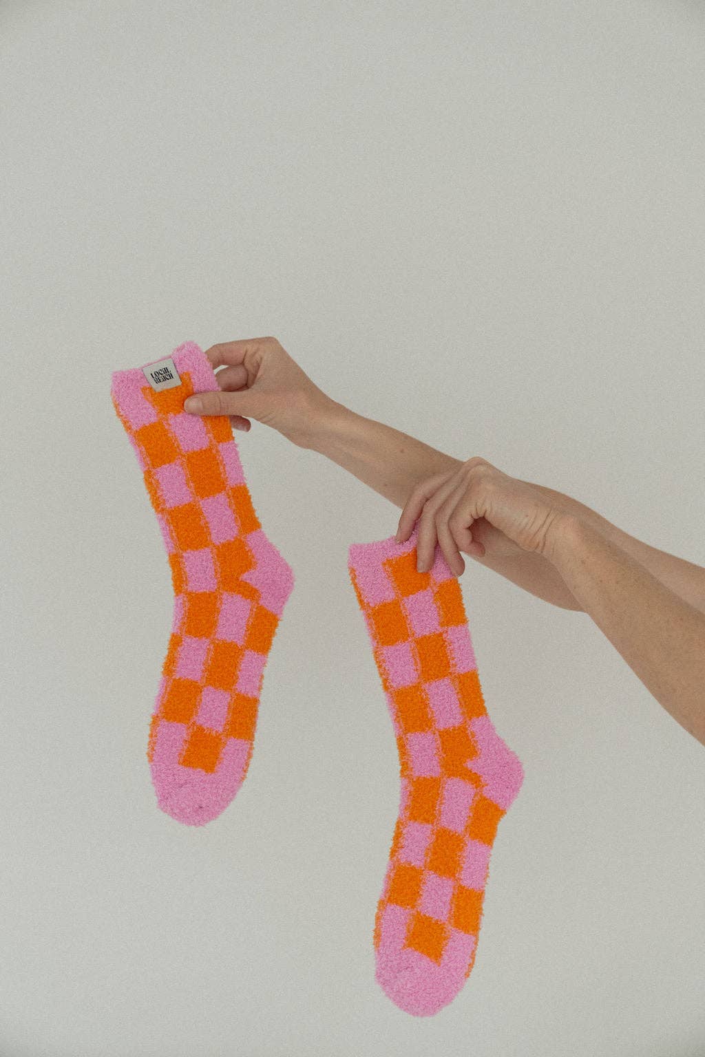Checker Local Beach Cozy Socks