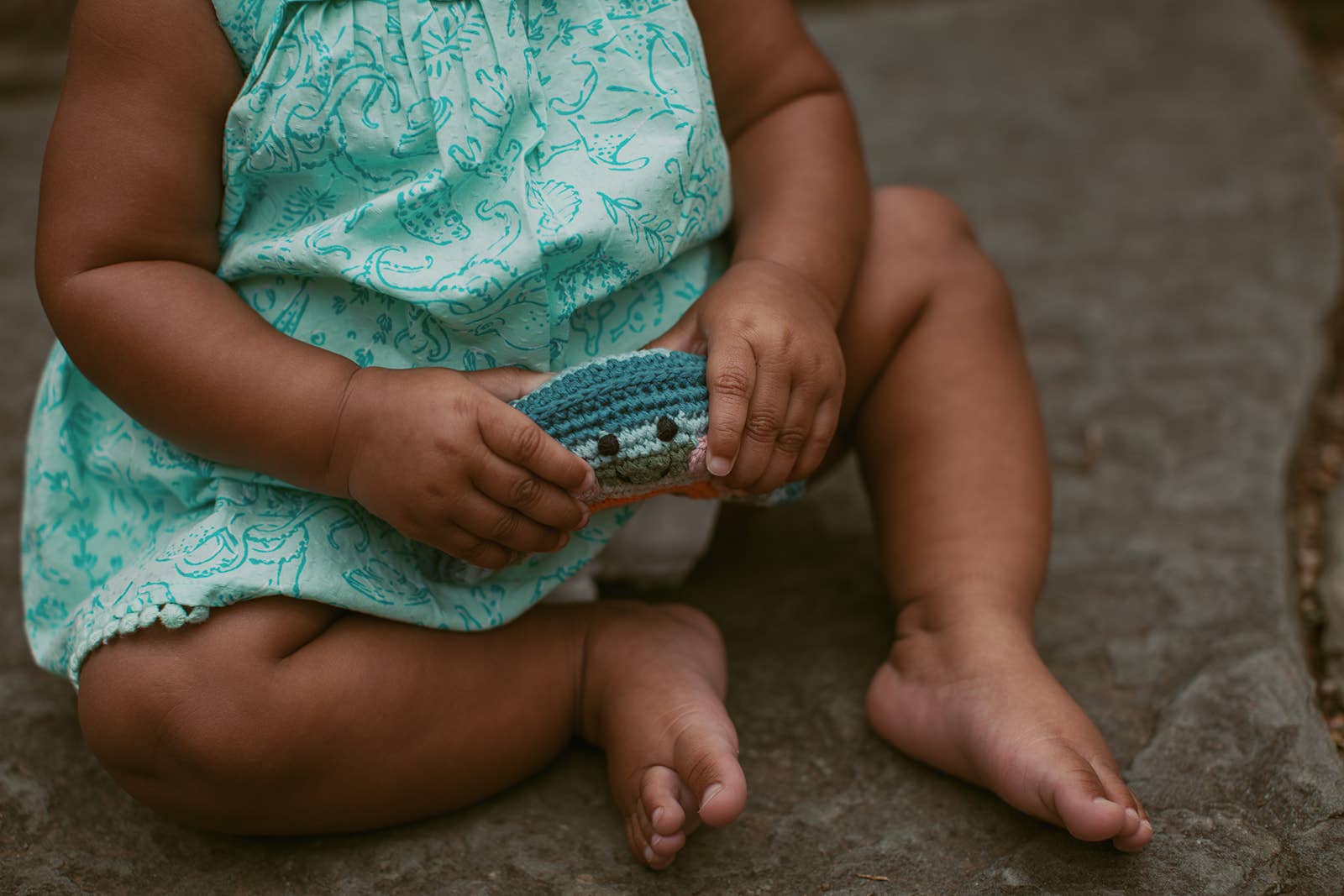 Little Boho Rainbow Toy Rattle - Organic Cotton