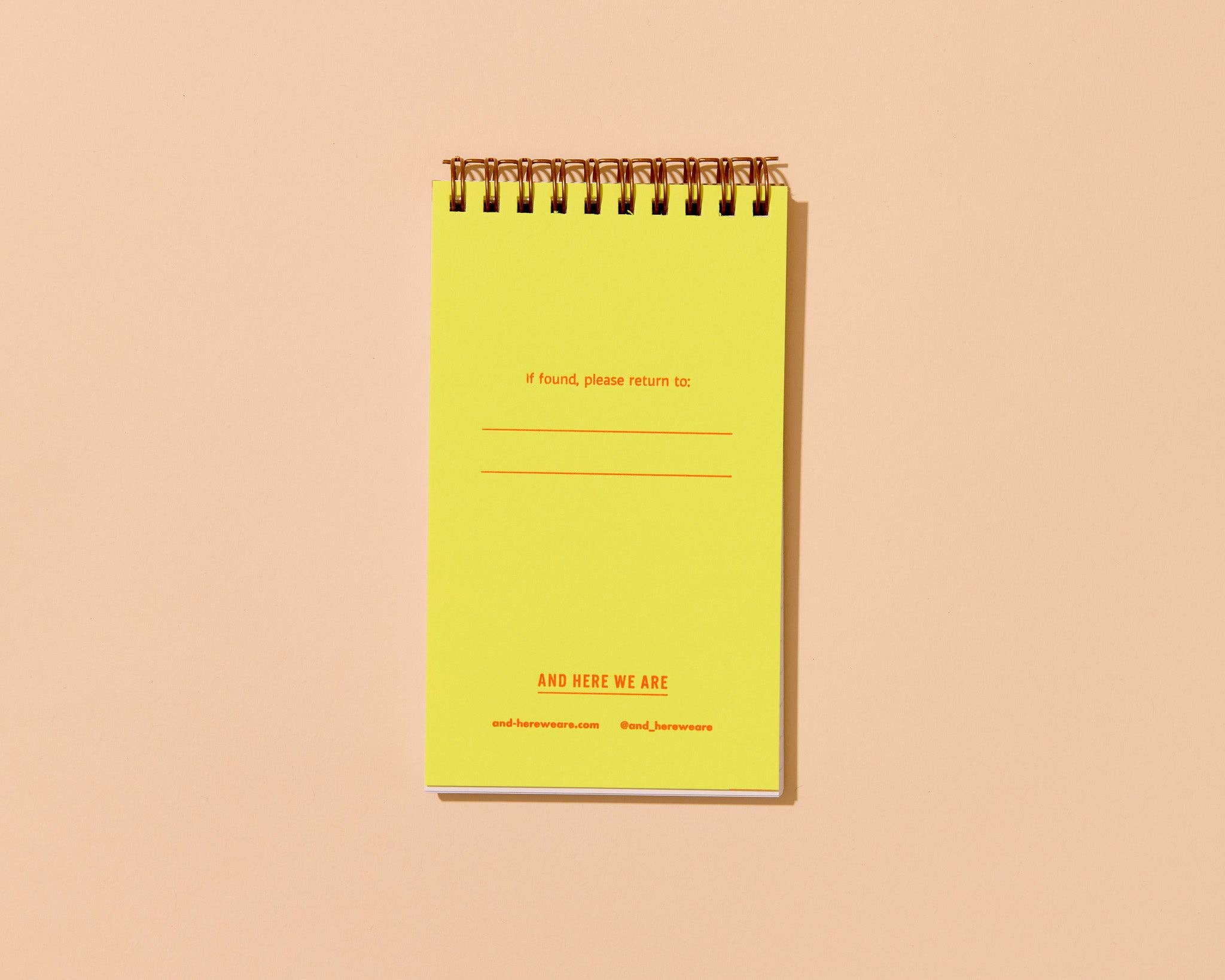 Cabana Stripe Letterpress Spiral Notebook