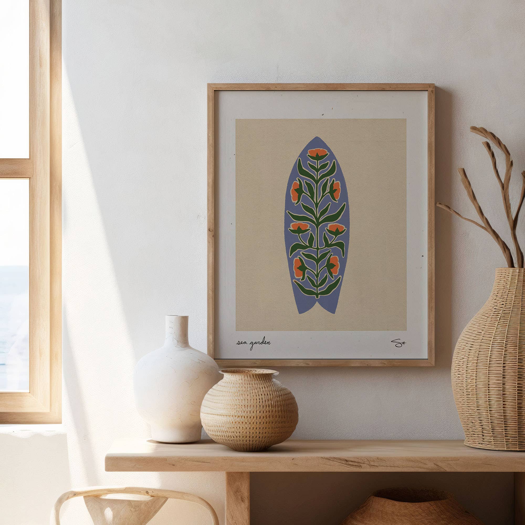 Surf Garden 3 | Surfboard Print