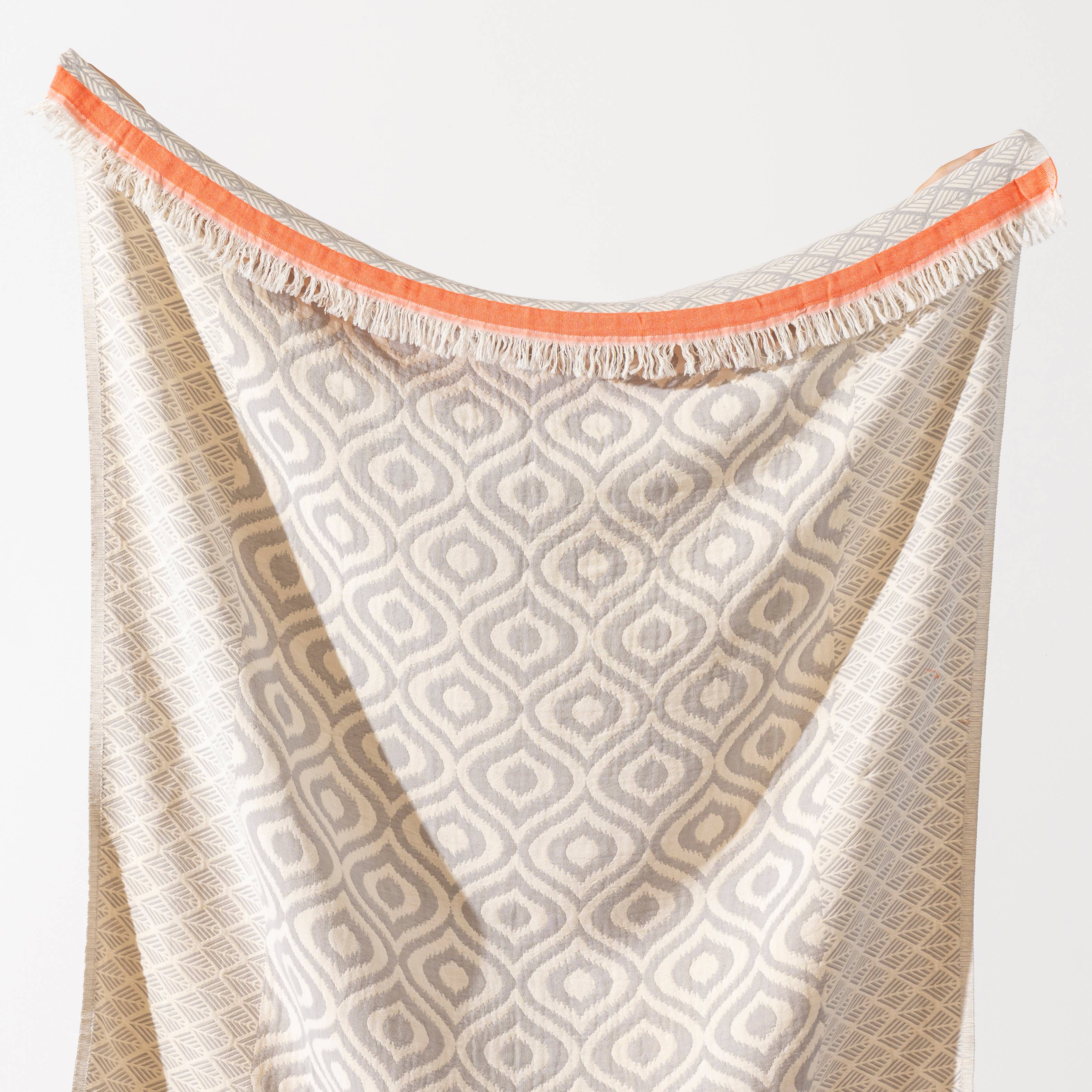 100% Cotton Throw Blanket Home Decor 51x67" Farmhouse Cover