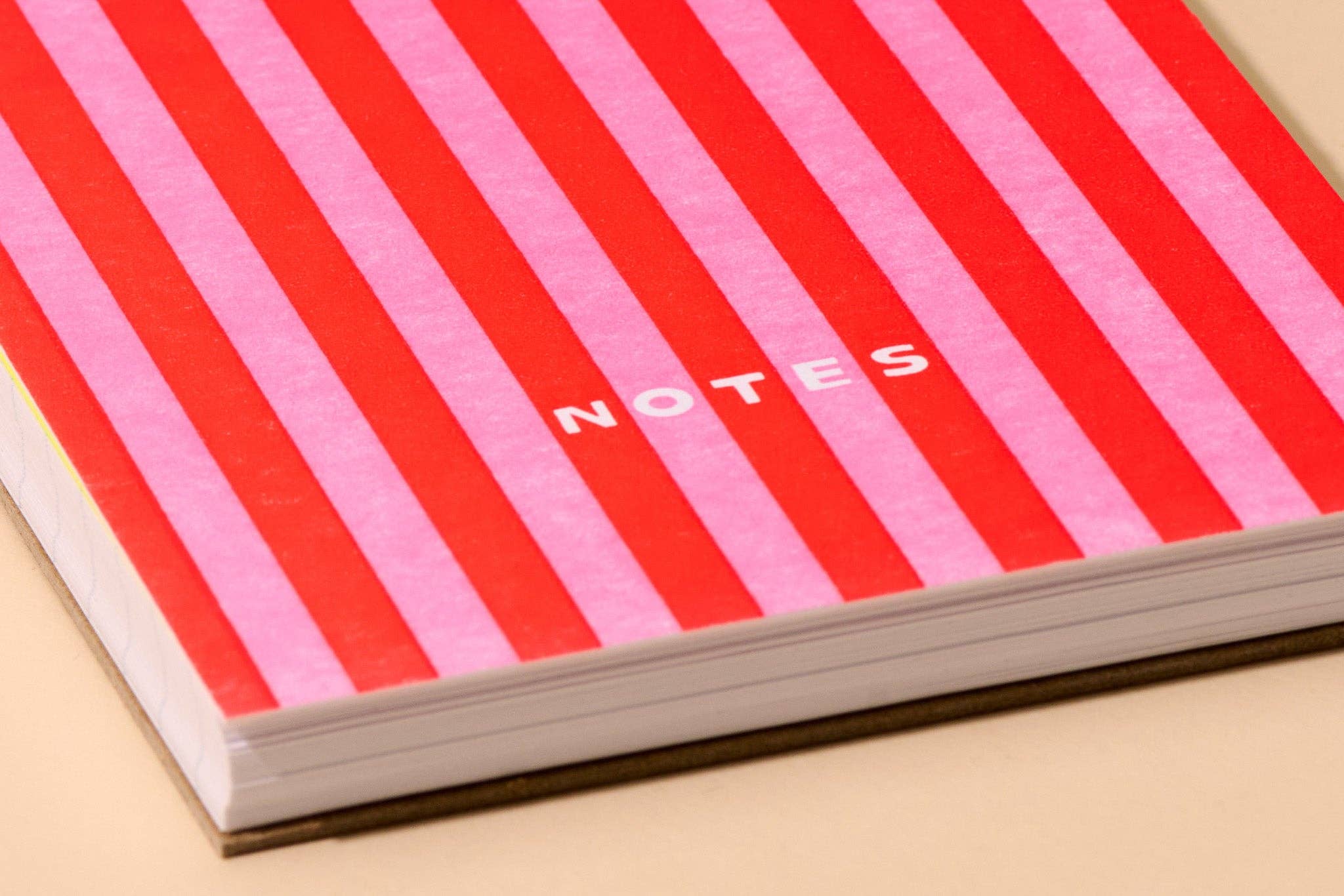 Cabana Stripe Letterpress Spiral Notebook