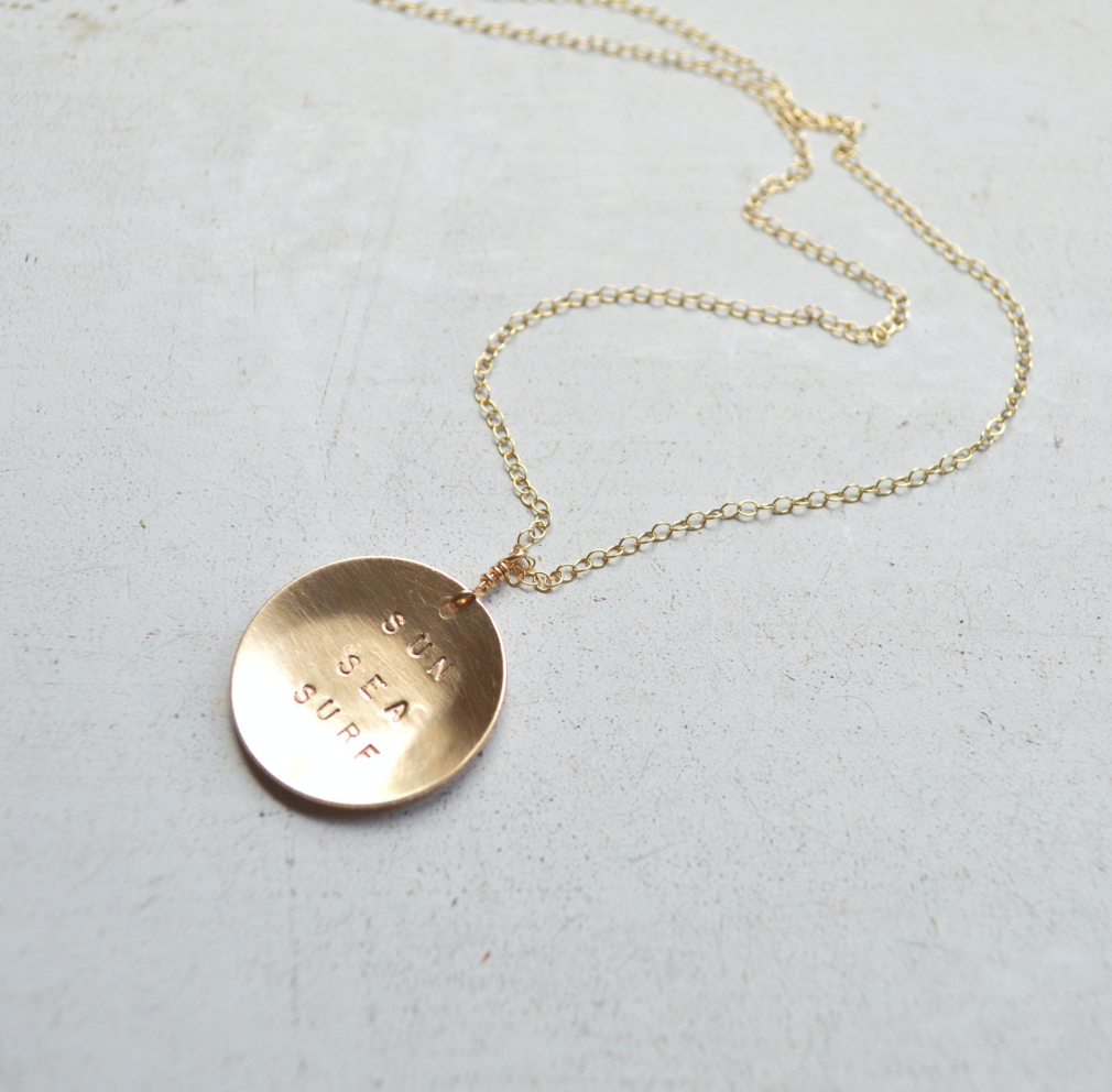 Salty But Sweet - Sun Sea Surf Necklace