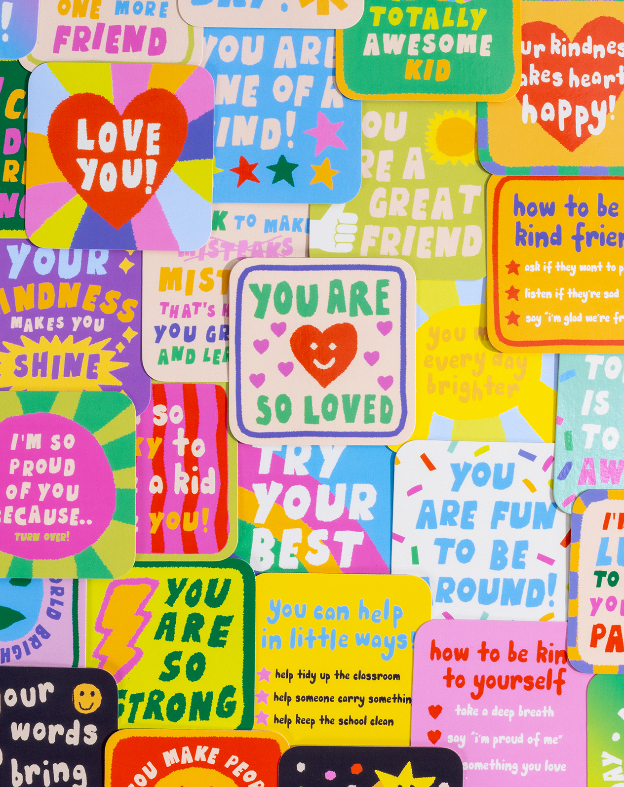 Kids Lunchbox Affirmation Cards | Lunchtime Love Notes