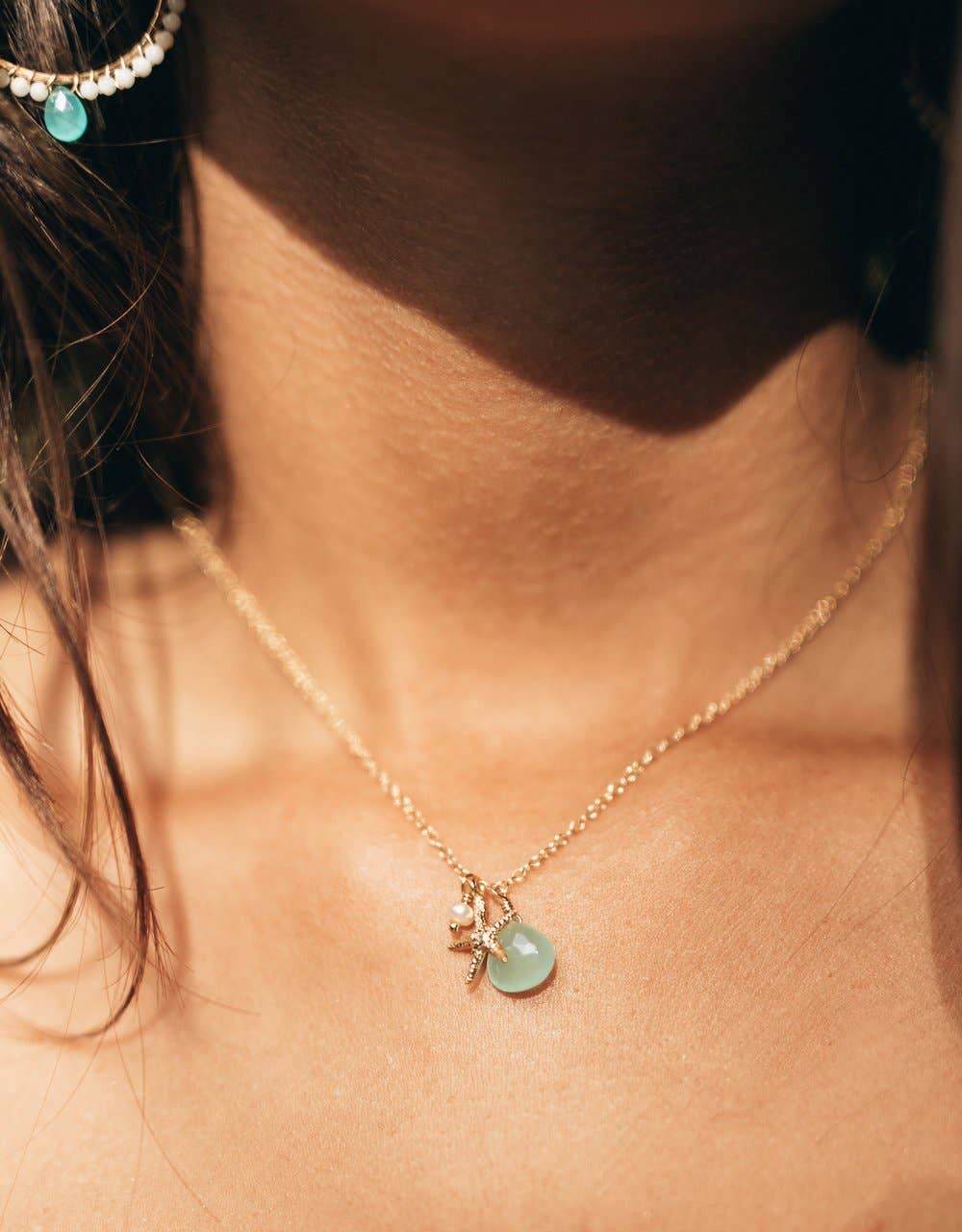 Multi‐Seastar Charm Necklace