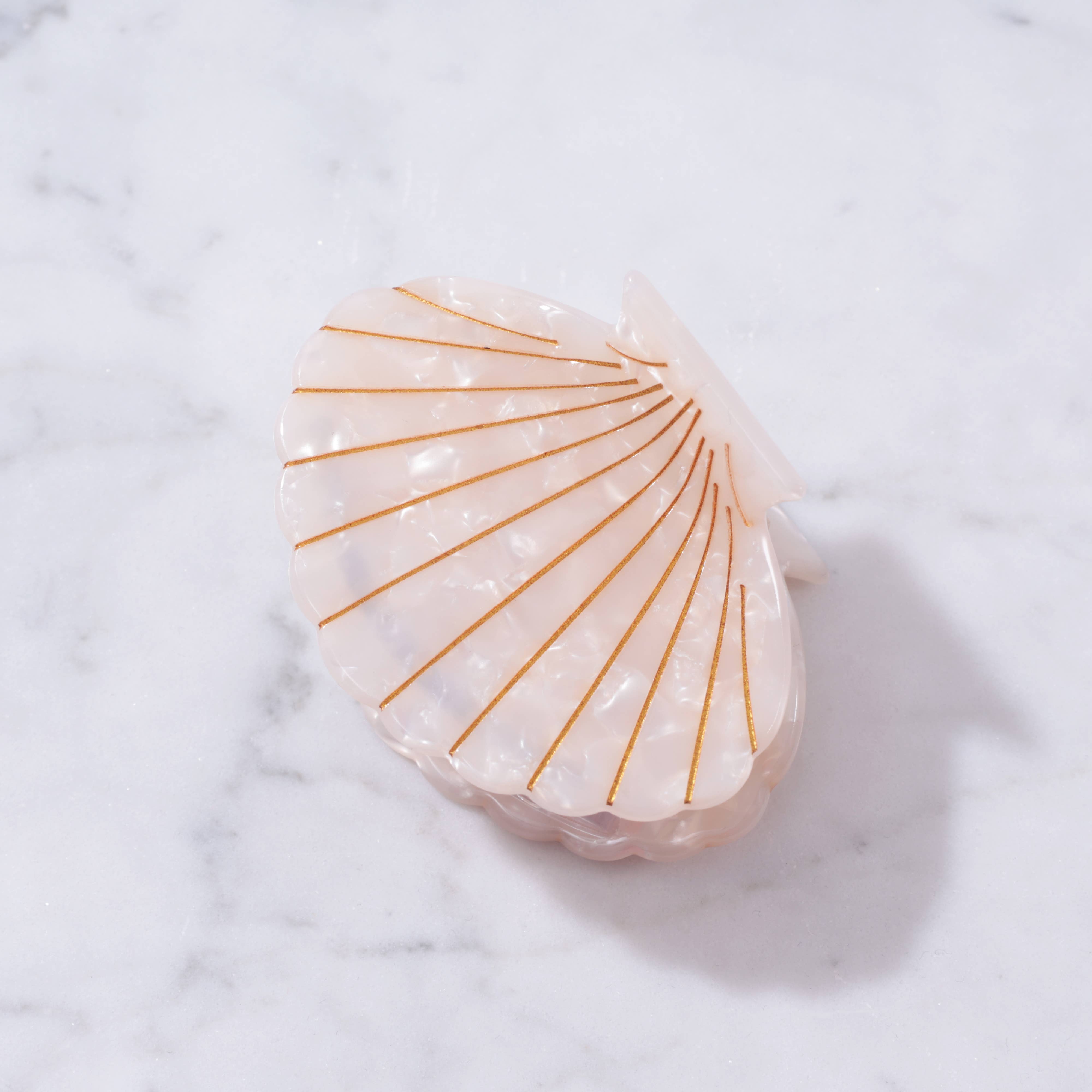 Eco-Friendly Scallop Shell Hair Clip Large