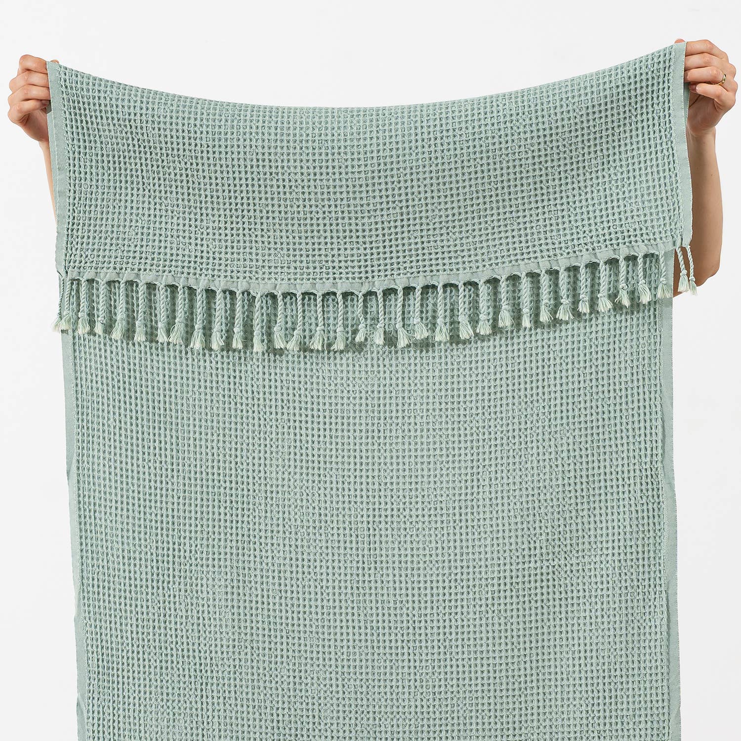 Stonewashed Waffle Beach Towel Turkish Hamam Fouta Vintage