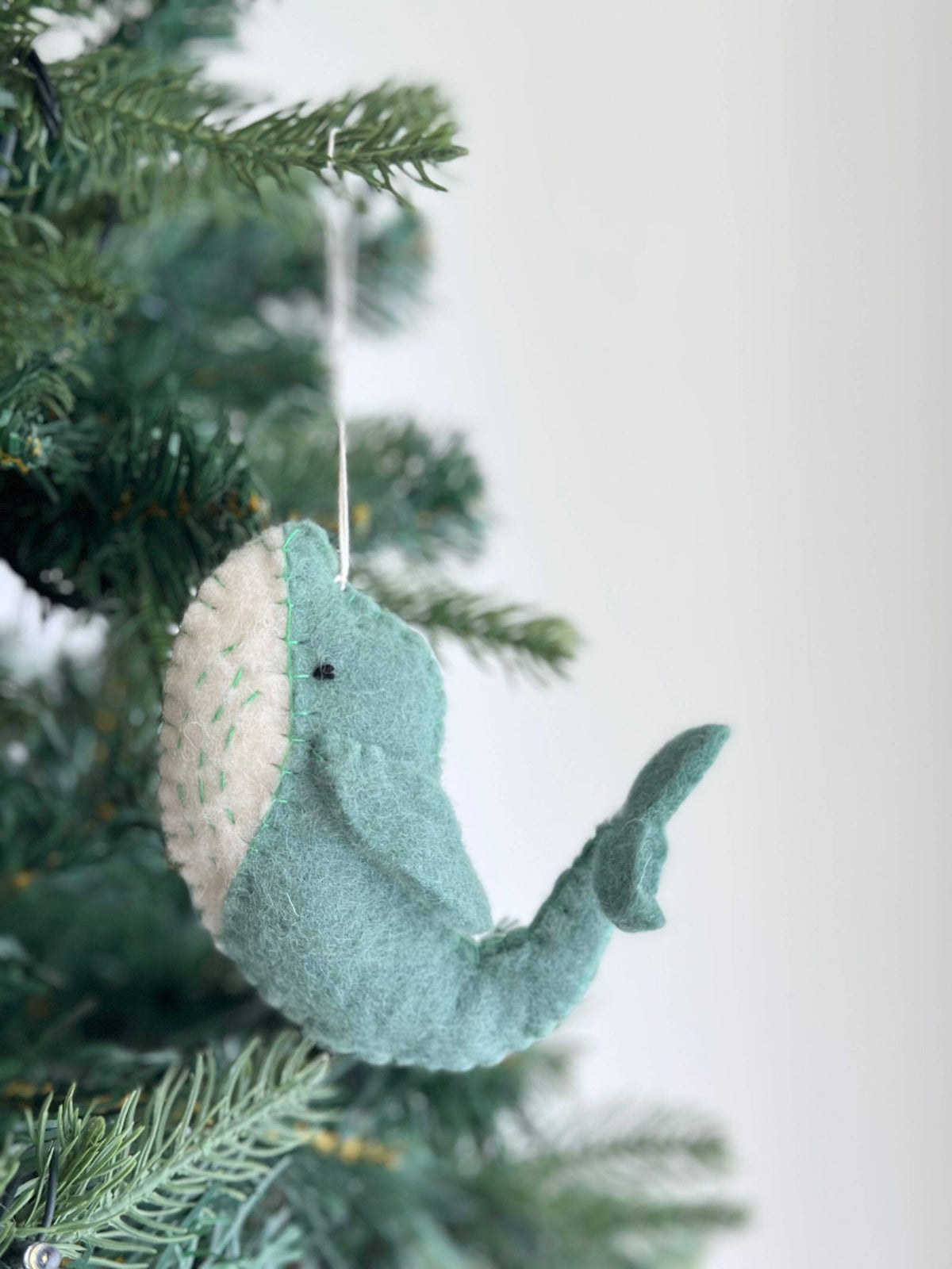 Felt Sea Animal Ornament - Set of 6: Dolphin
