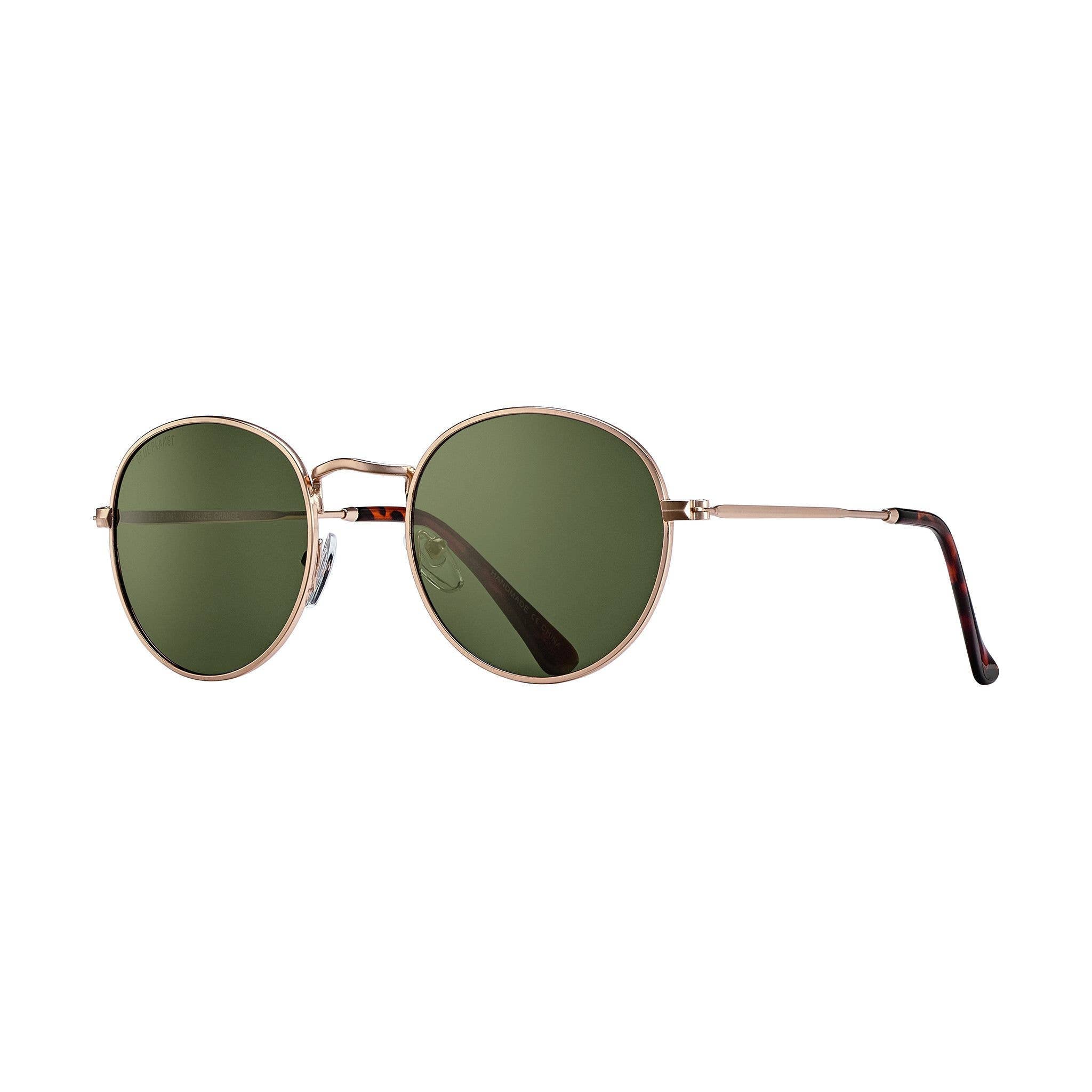 Ash - Matte Gold / Tortoise Tips / Grey-green Polarized Lens