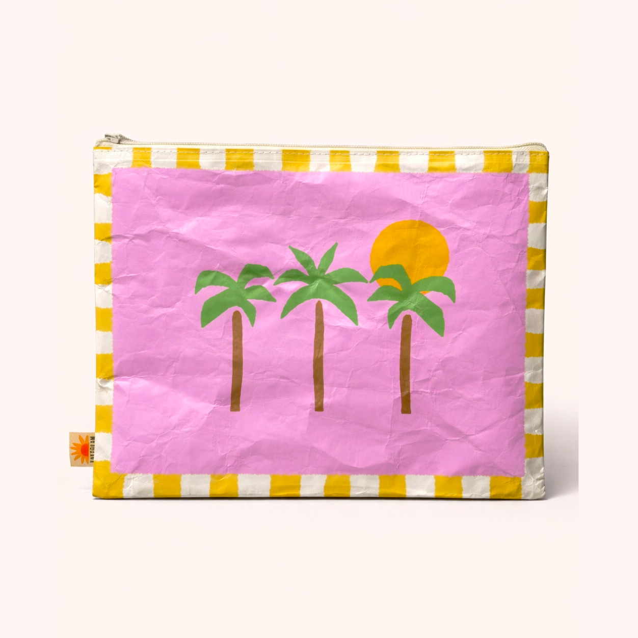 Sand-Proof Beach Pouch - Palm Trees