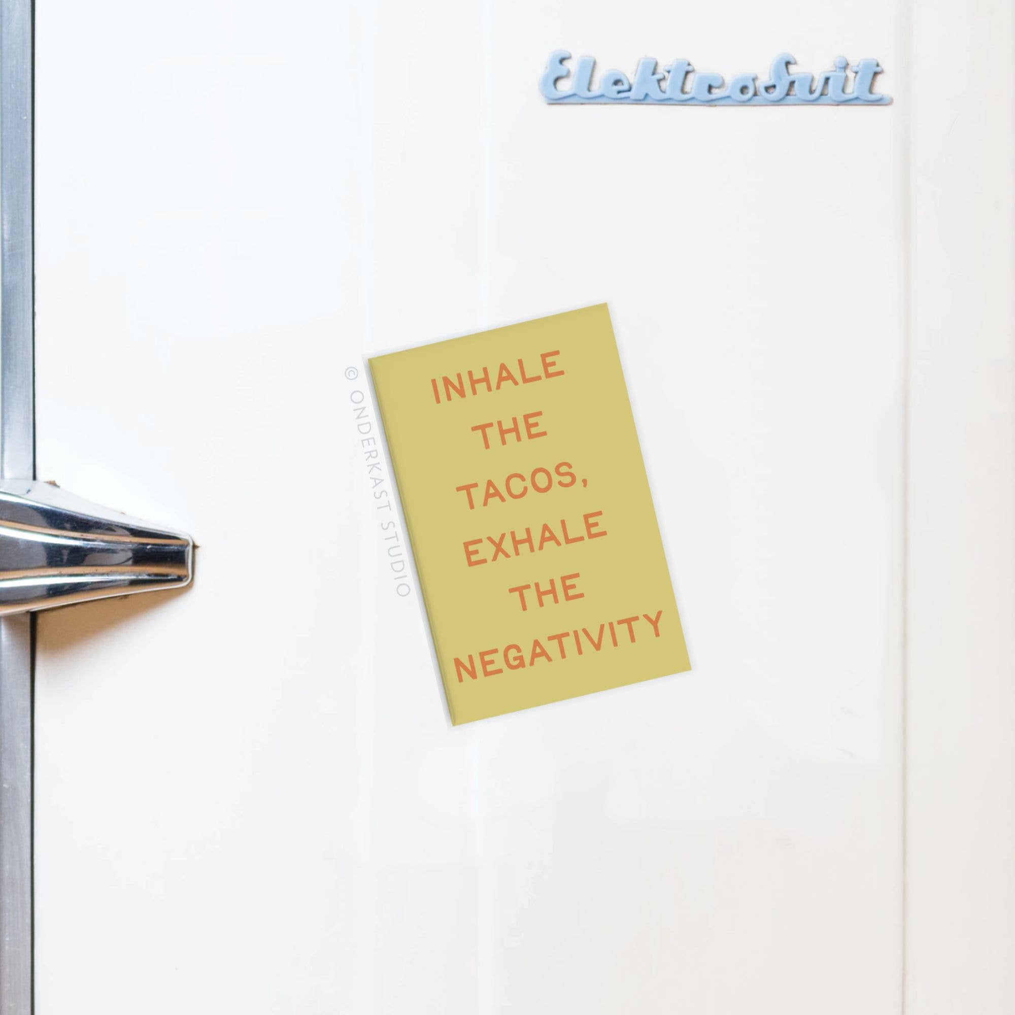 Inhale the Tacos Rectangle Magnet