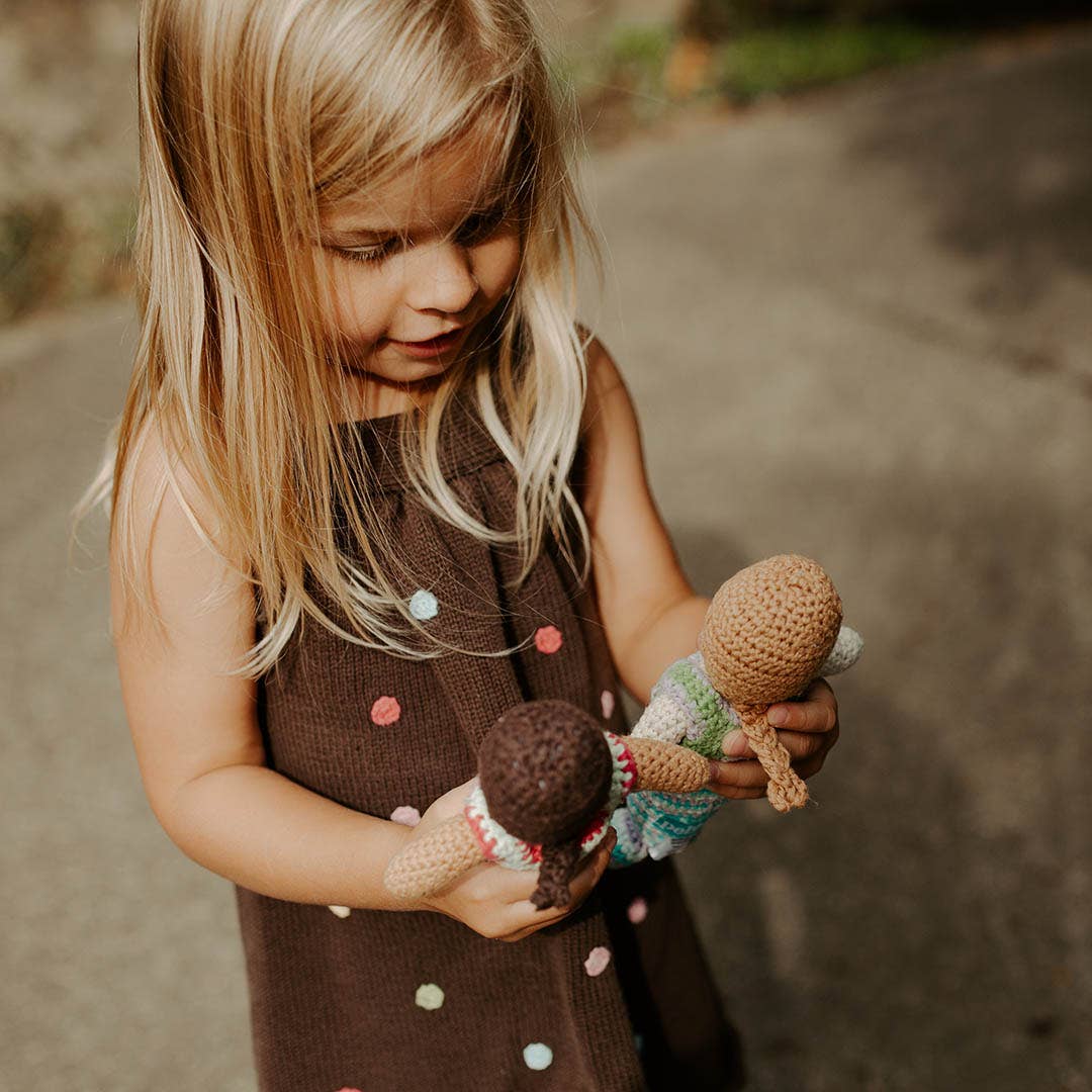 Mini Turquoise Mermaid Rattle