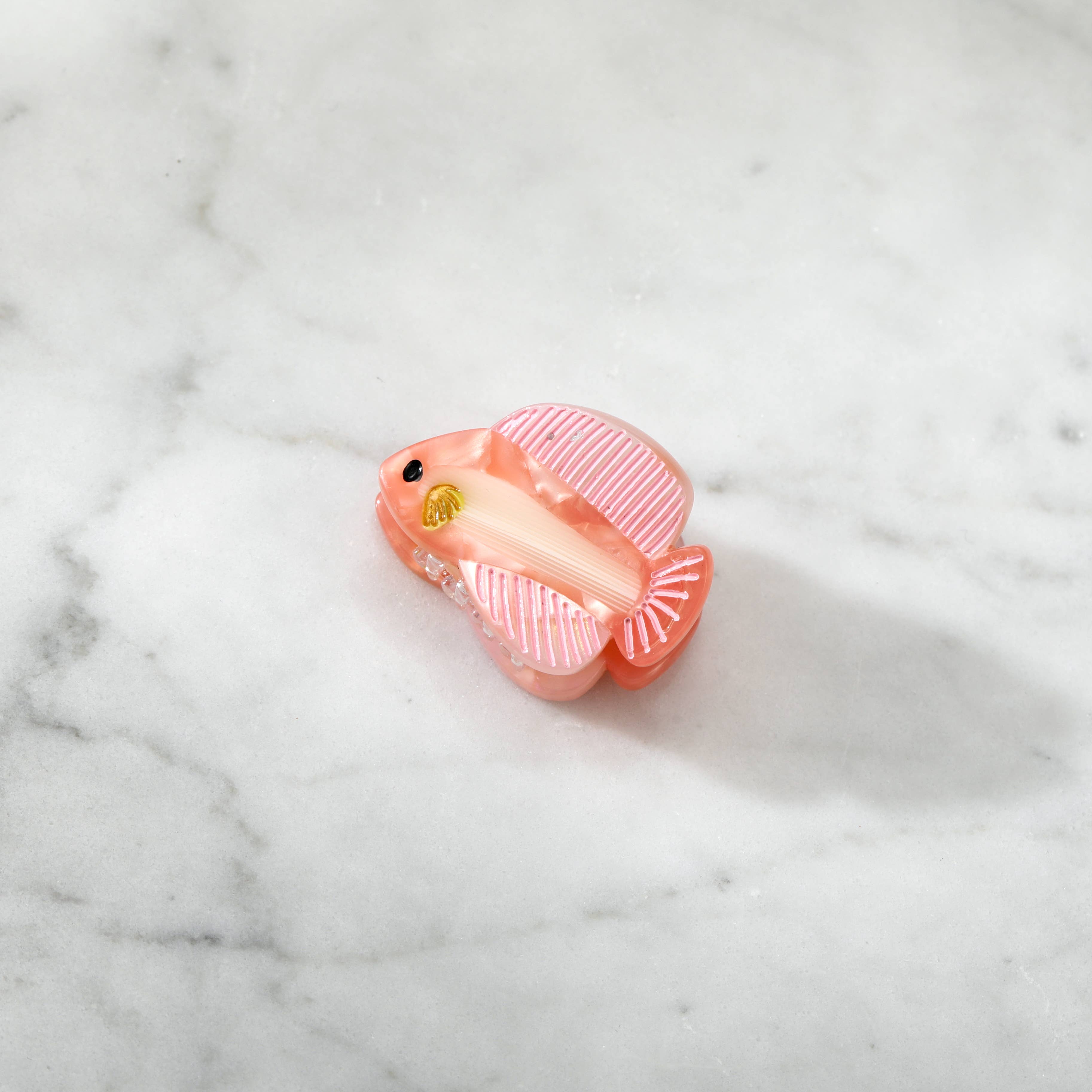 Eco-Friendly Mini Blush Coastline Fish Hair Clip