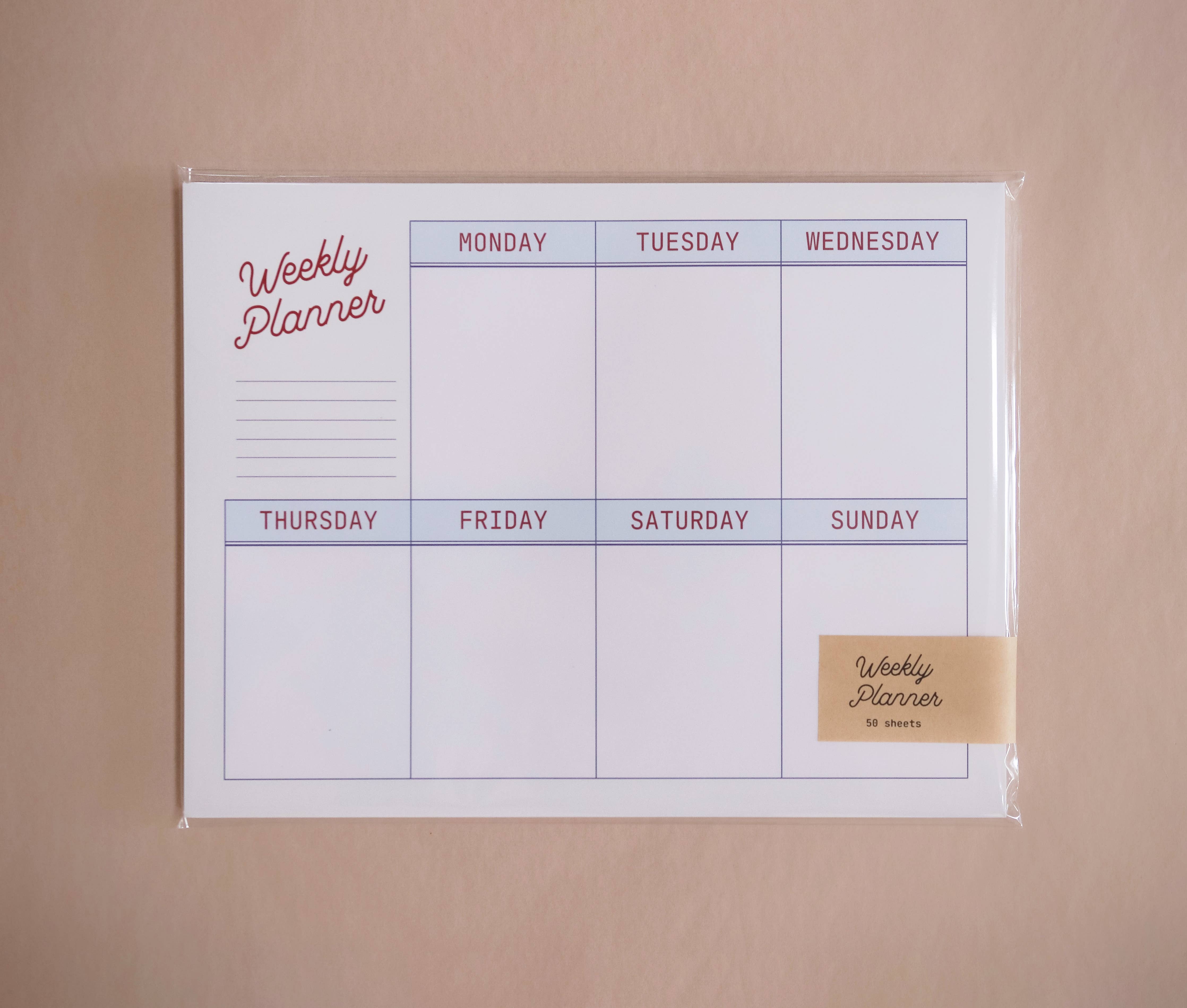 Weekly Planner Pad