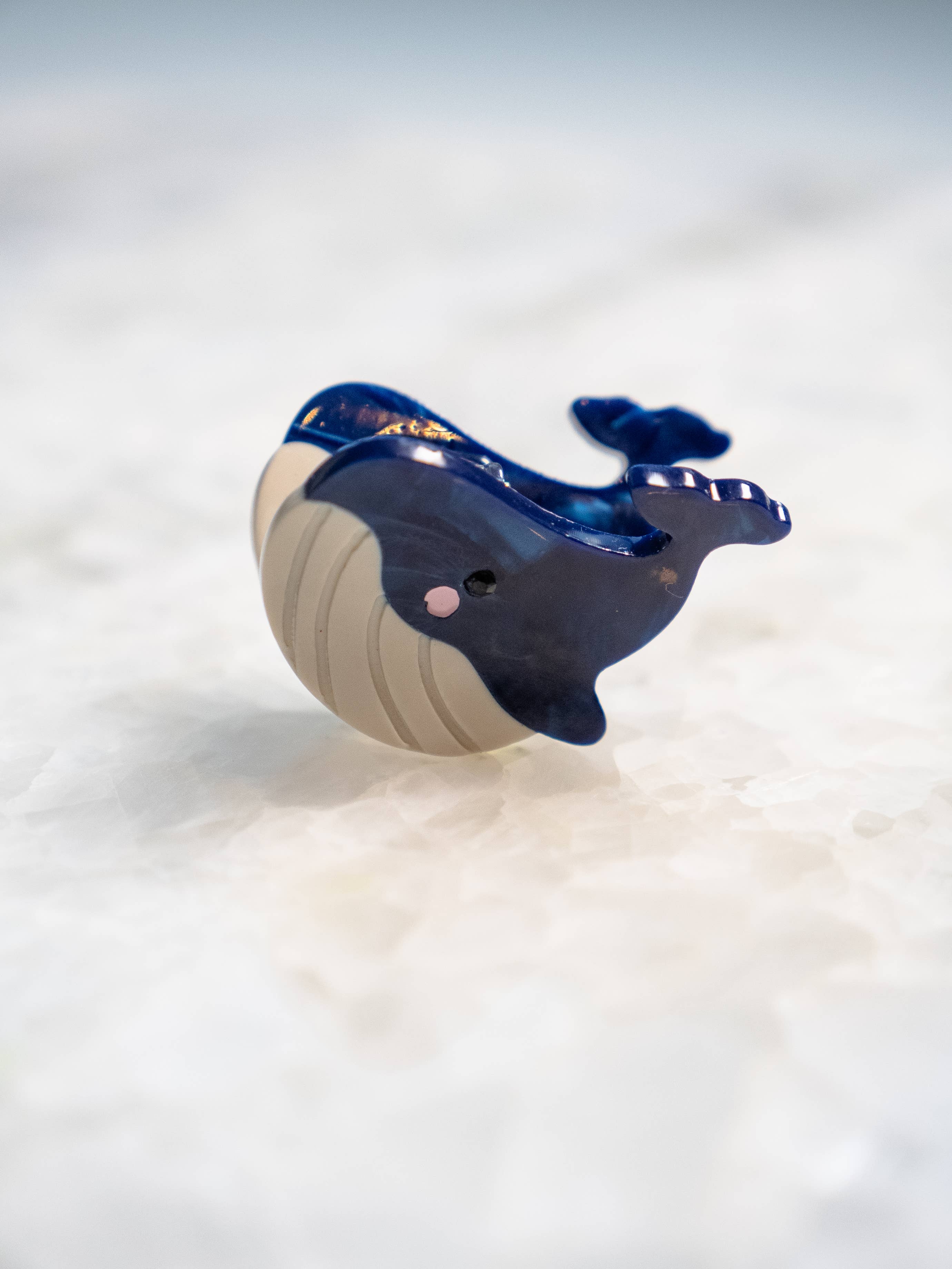 Eco Friendly Blue Whale Hair Clip, Mini