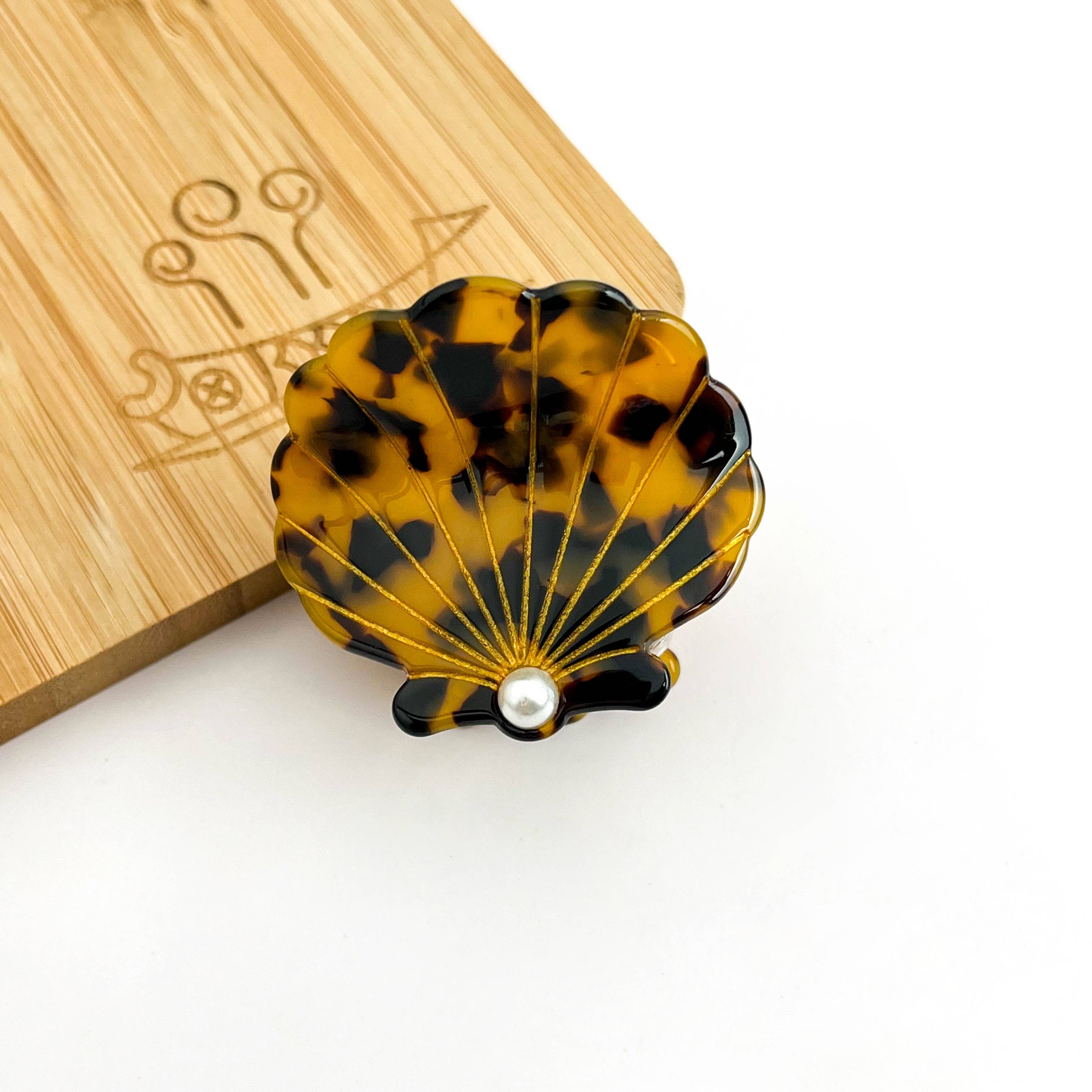 Acetate Shell Claw Clip, Sweet Pearl Hair Clip