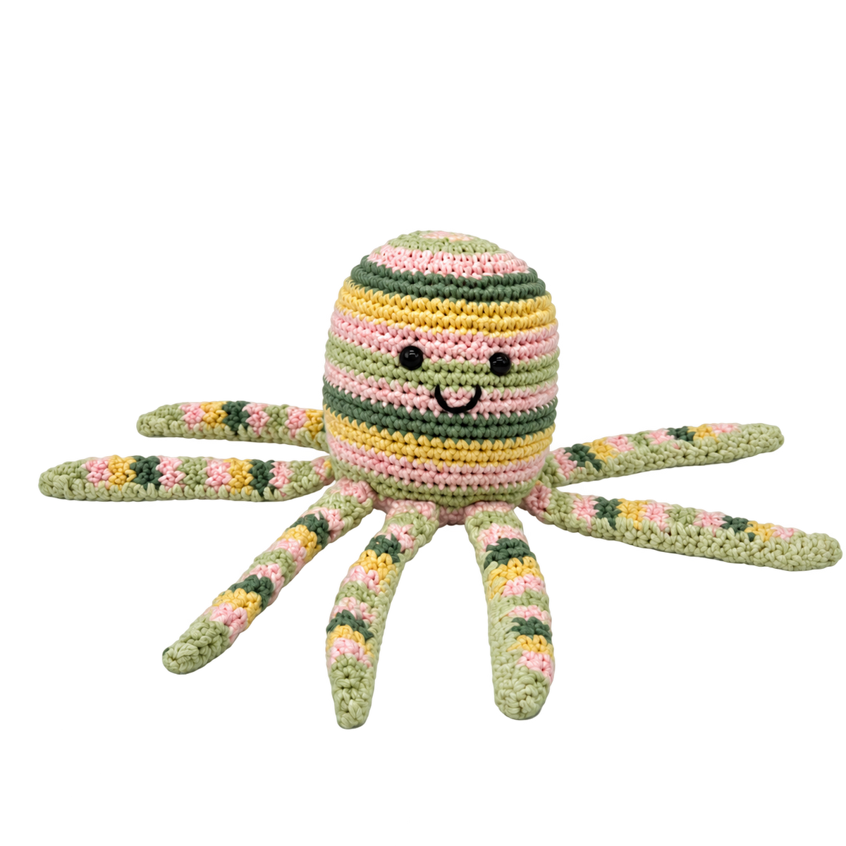 Lullaby Stitch | Octopus Rattle - Stripe