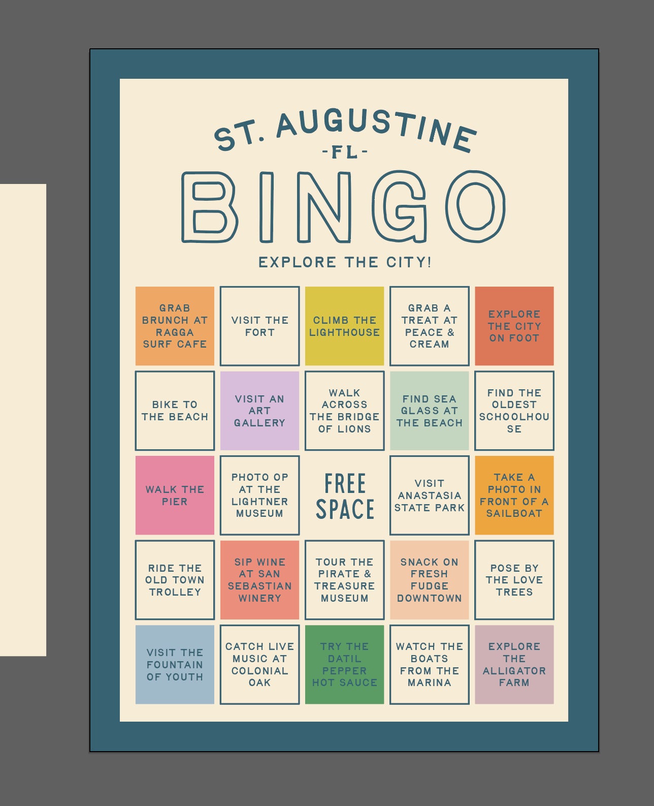 St.Augustine x Ragga Explorer Bingo Card