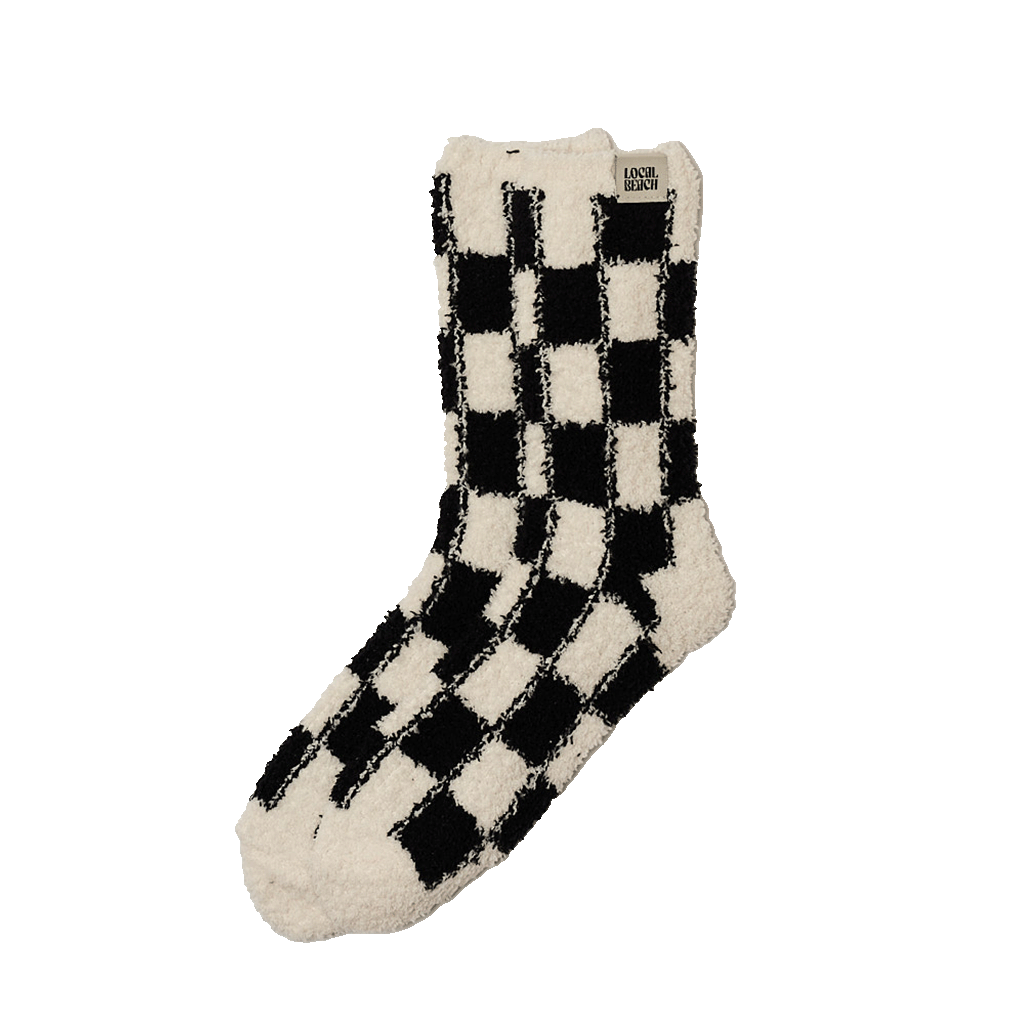 Checker Local Beach Cozy Socks