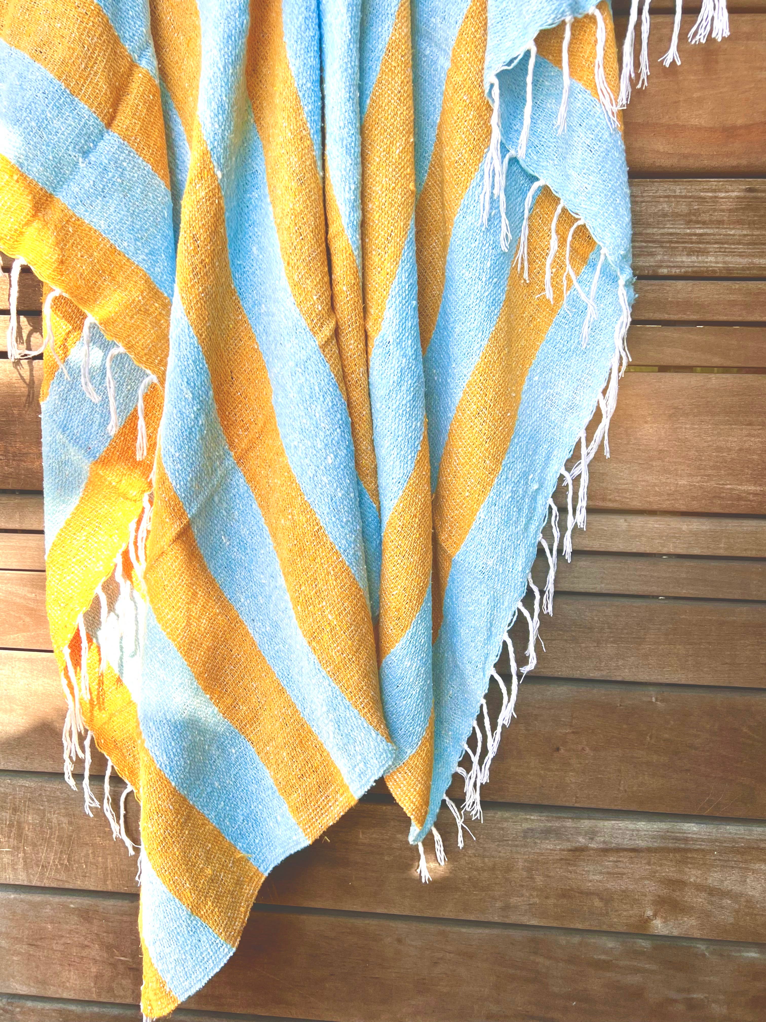 Mahalo Market - Cabana Throw Blanket l Beach Towel l Mexican Blanket