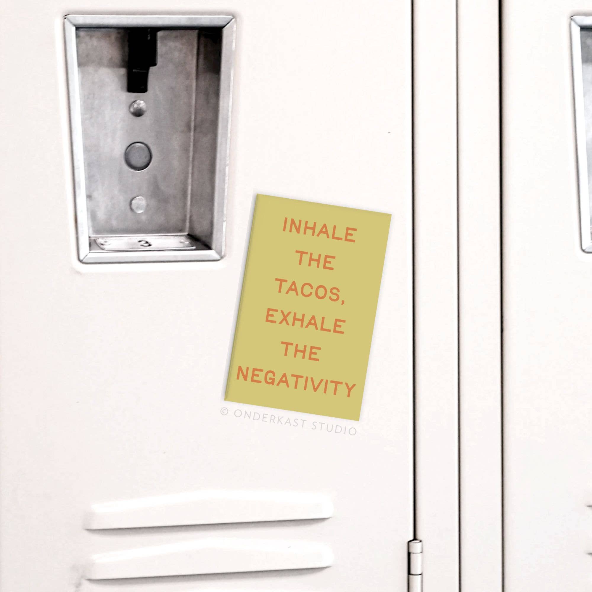 Inhale the Tacos Rectangle Magnet