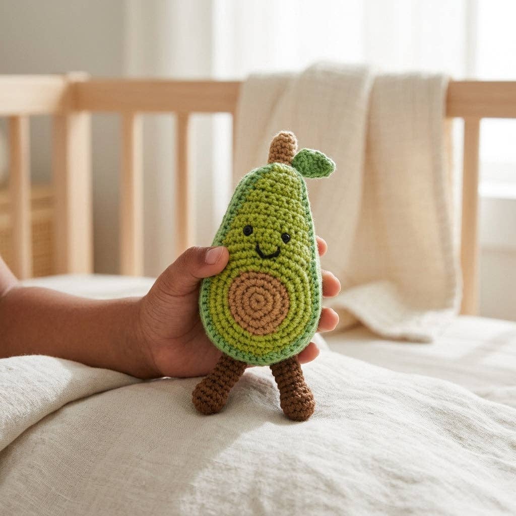 Lullaby Stitch | Avocado Rattle