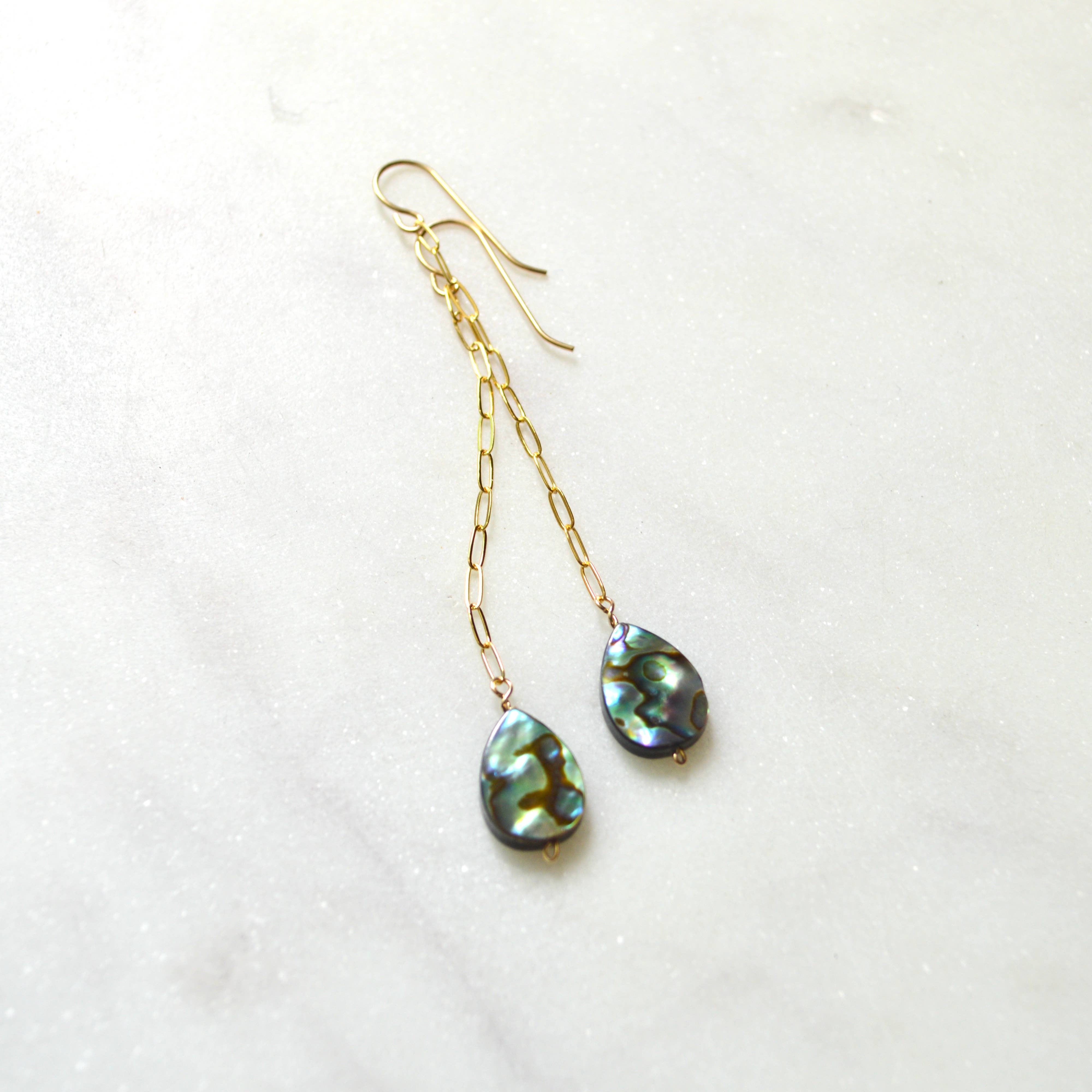 Abalone Teardrop Earrings