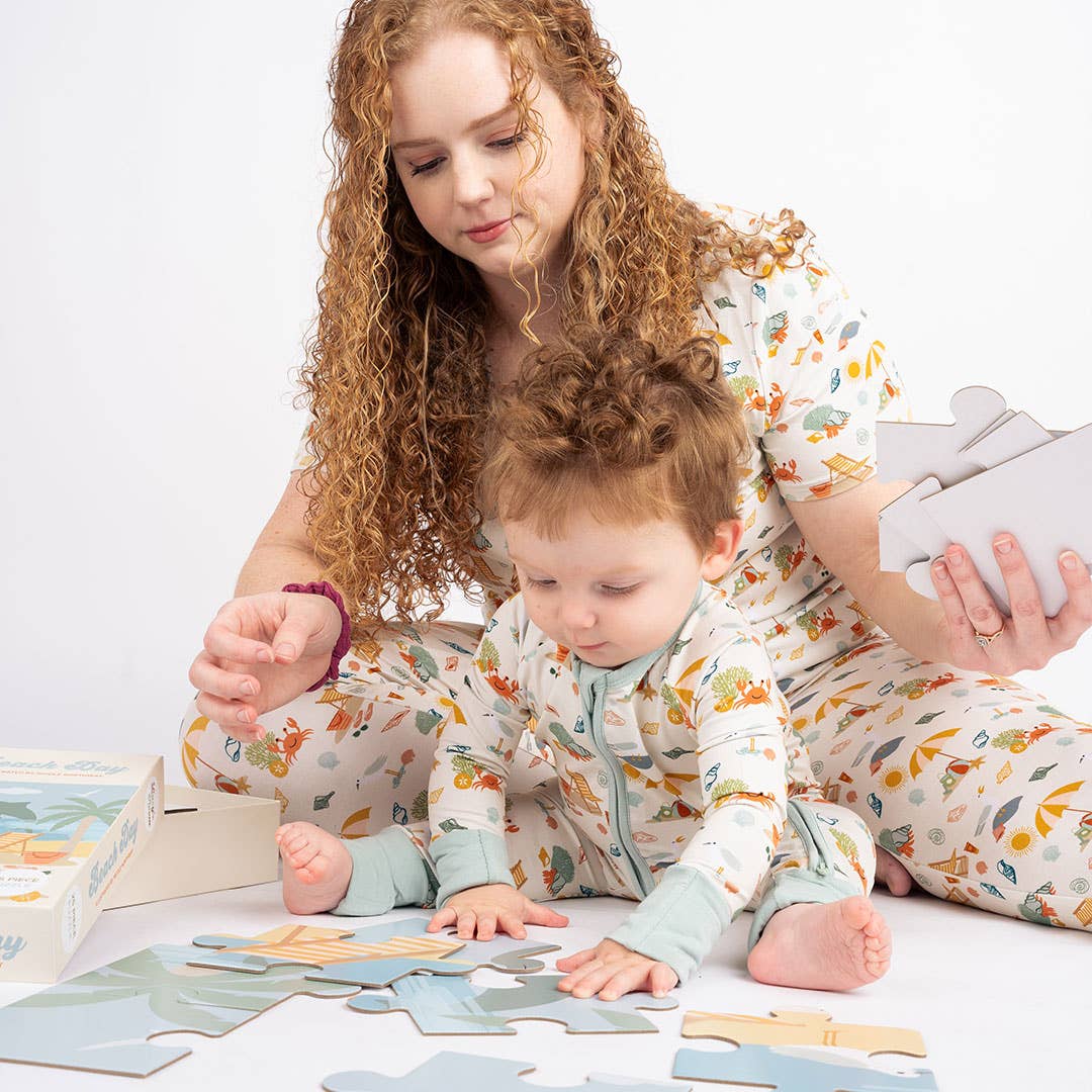 Beach Day Summer Kids 25 Piece Floor Puzzle Learning Toy