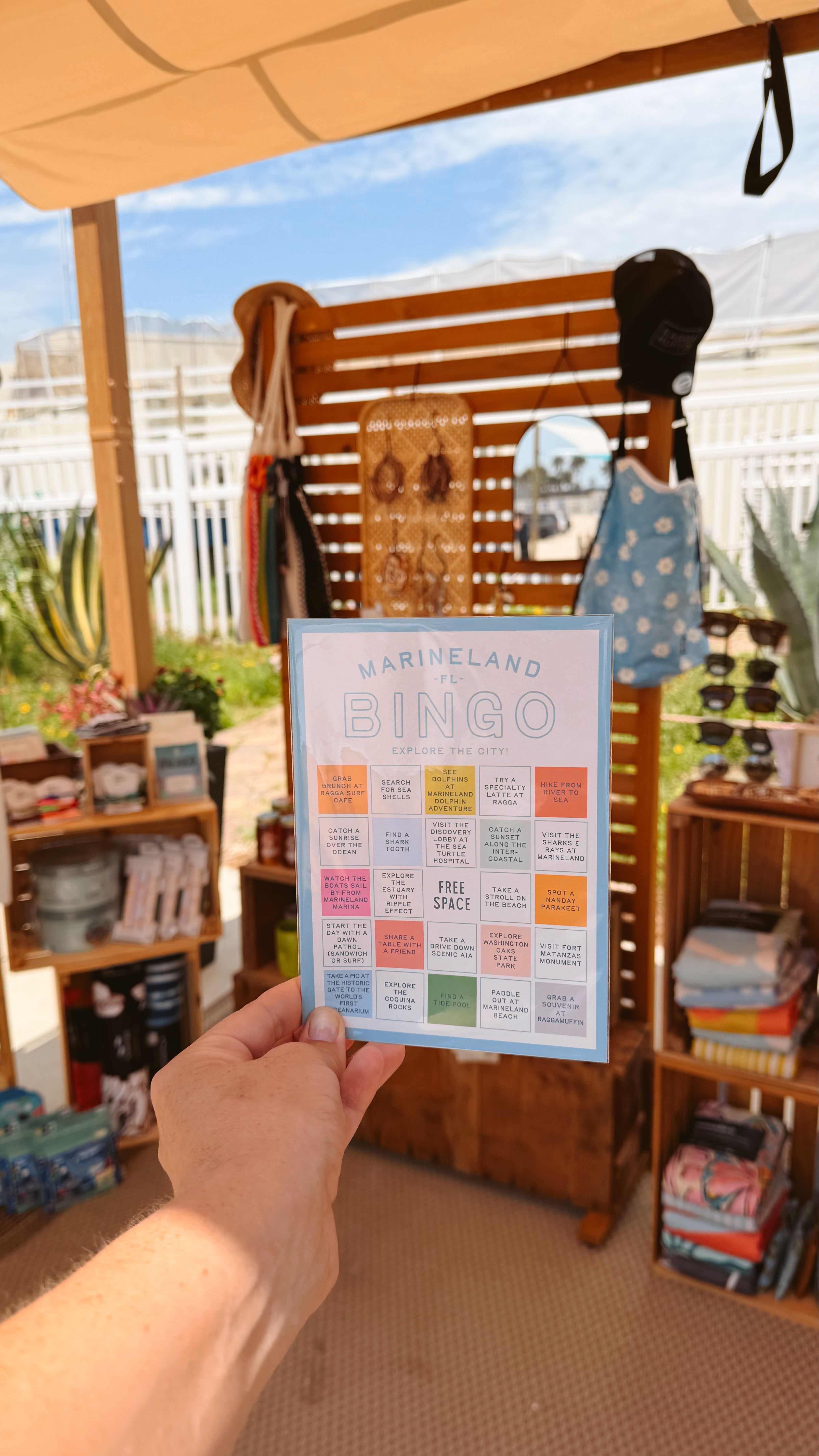 Bingo Card: Explore Marineland, FL