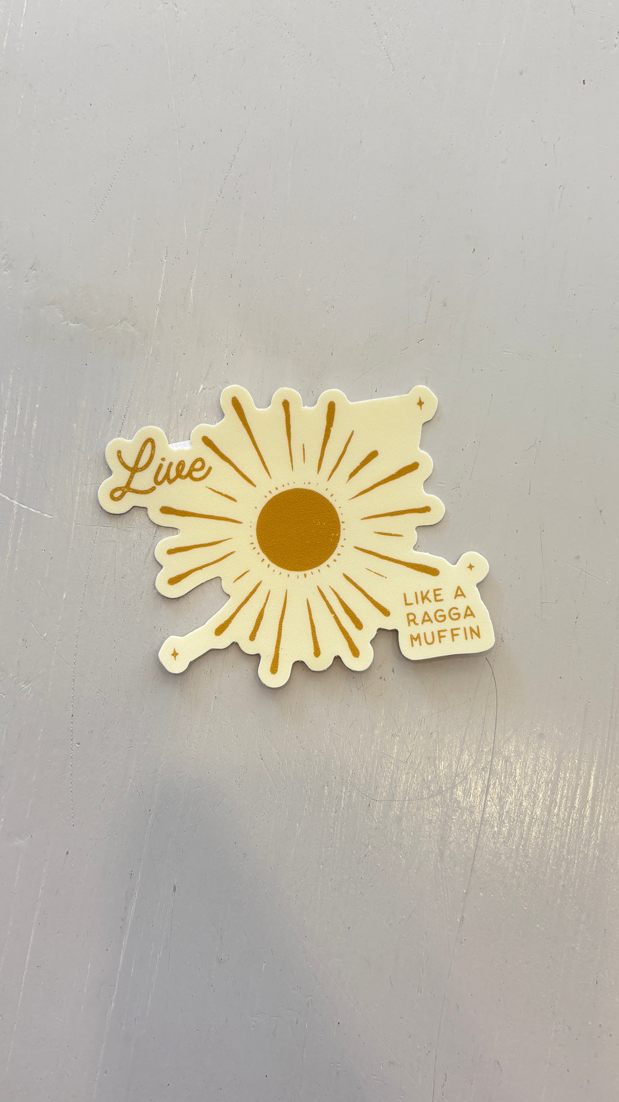 Live Like a Raggamuffin Vinyl Sticker