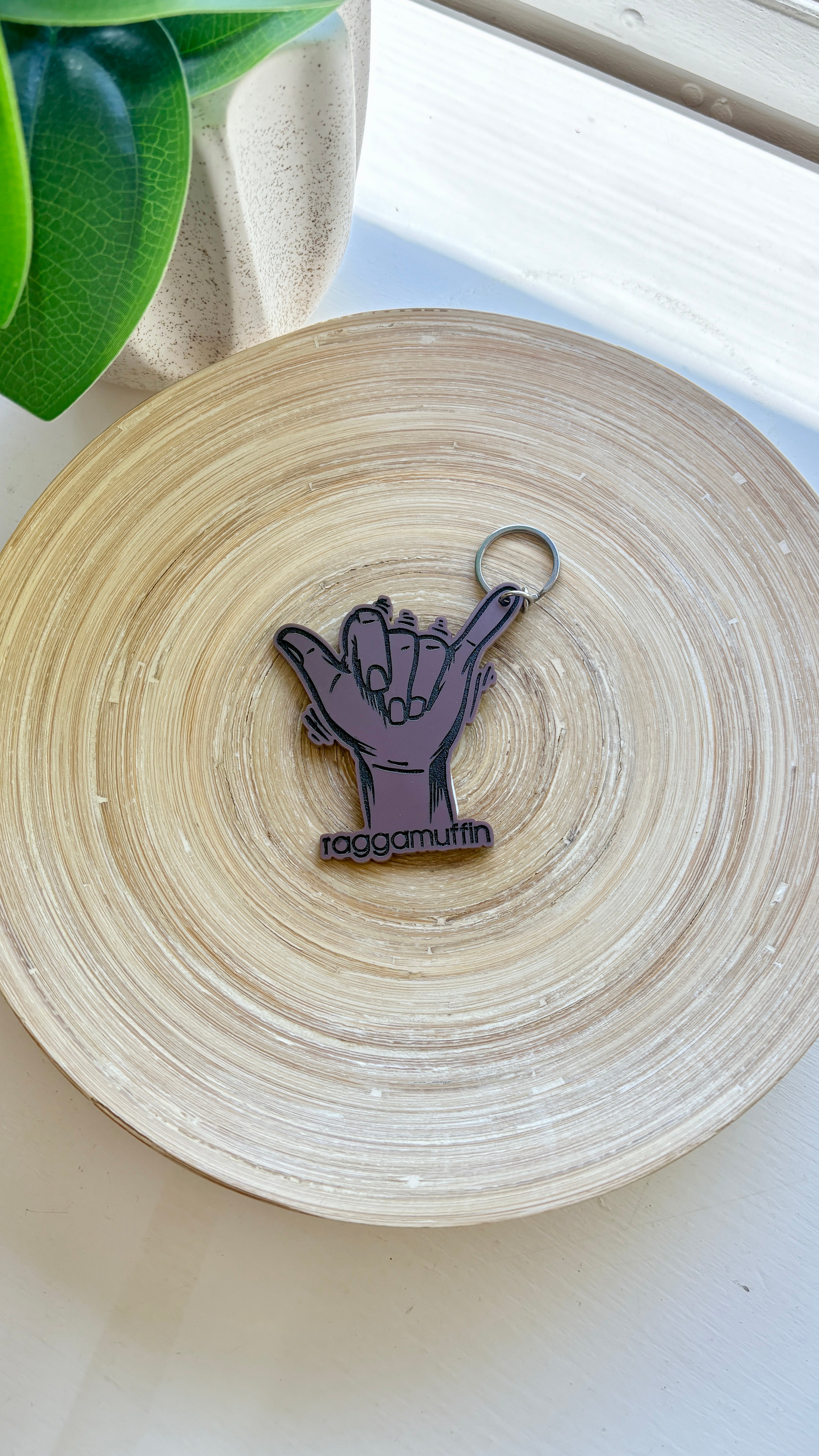 Raggamuffin® Acrylic Shaka Keychain
